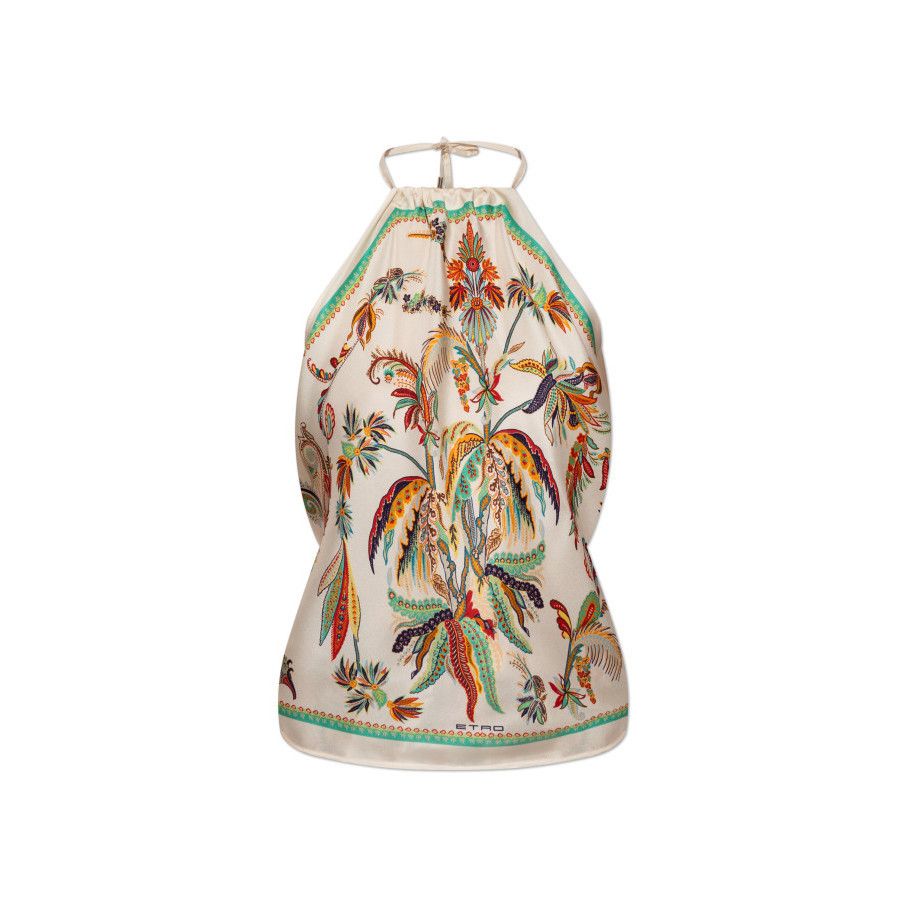 Etro ETRO Multicolor Silk Top New & Authentic (Women's size:UNI;) Size ONE SIZE - 1 Preview
