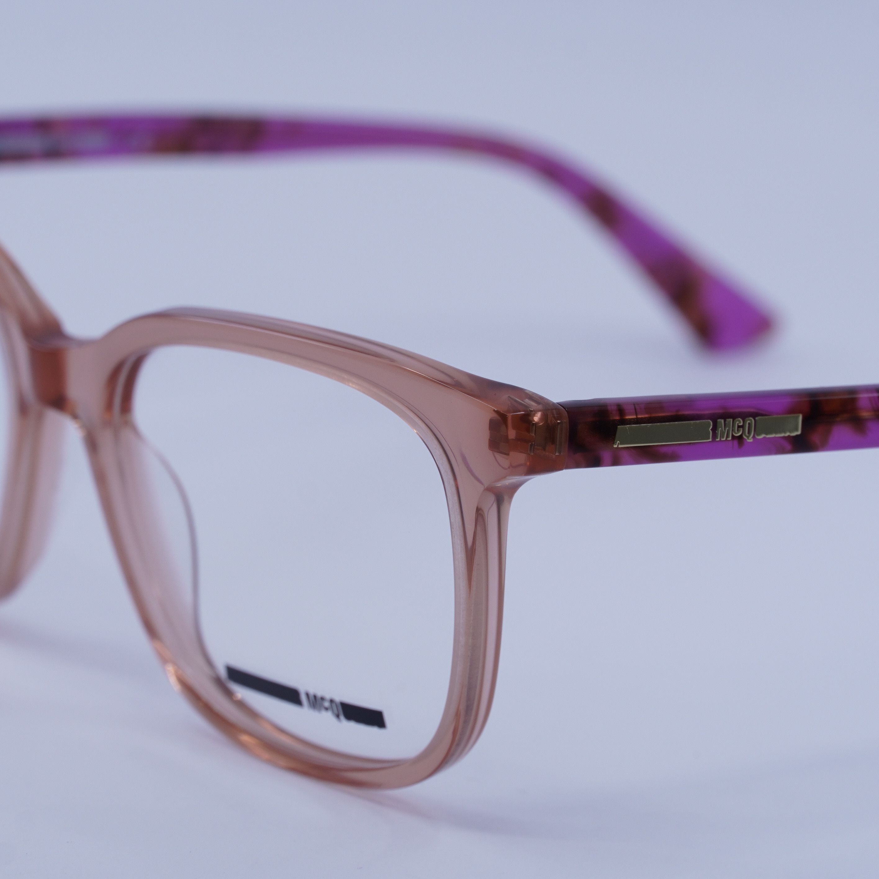 McQ Alexander McQueen McQ by Alexander McQueen MQ0276O 003 Eyeglasses Pink 52 Size ONE SIZE - 5 Thumbnail