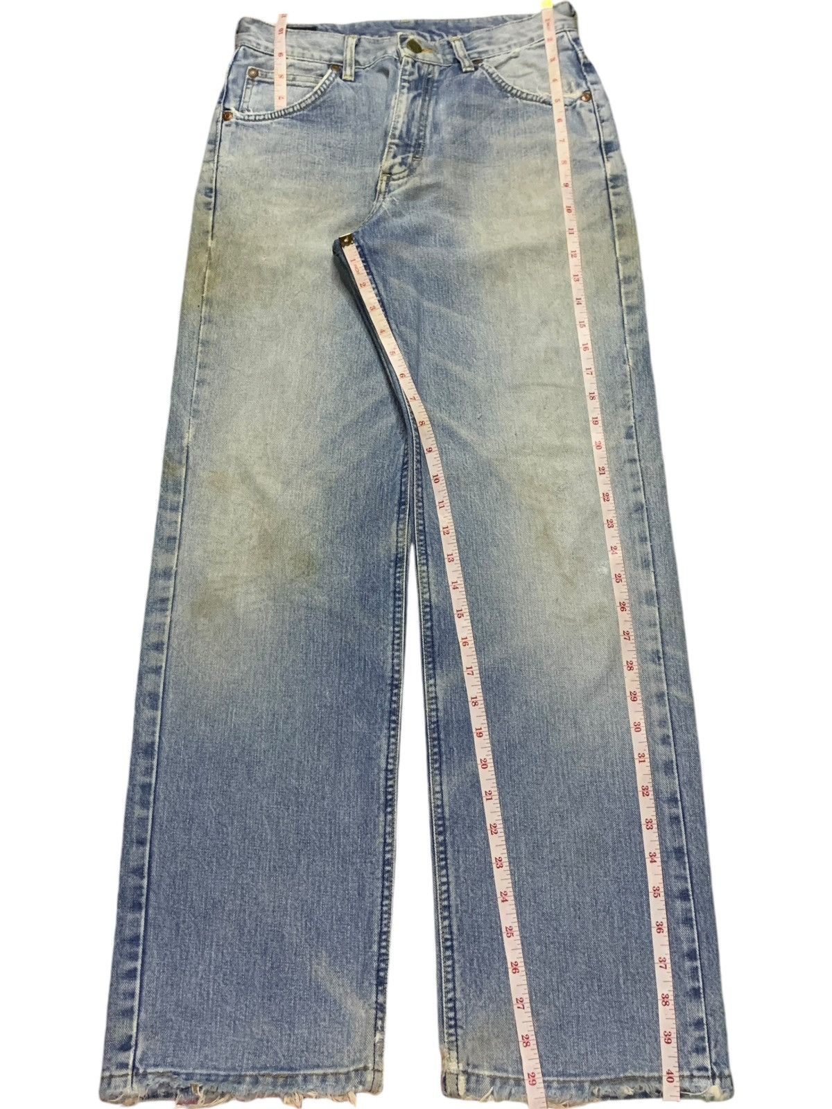 Lee SALES🔥Vintage Japanese Lee Mud Wash Distressed Loose Jeans Size US 28 / EU 44 - 13 Thumbnail