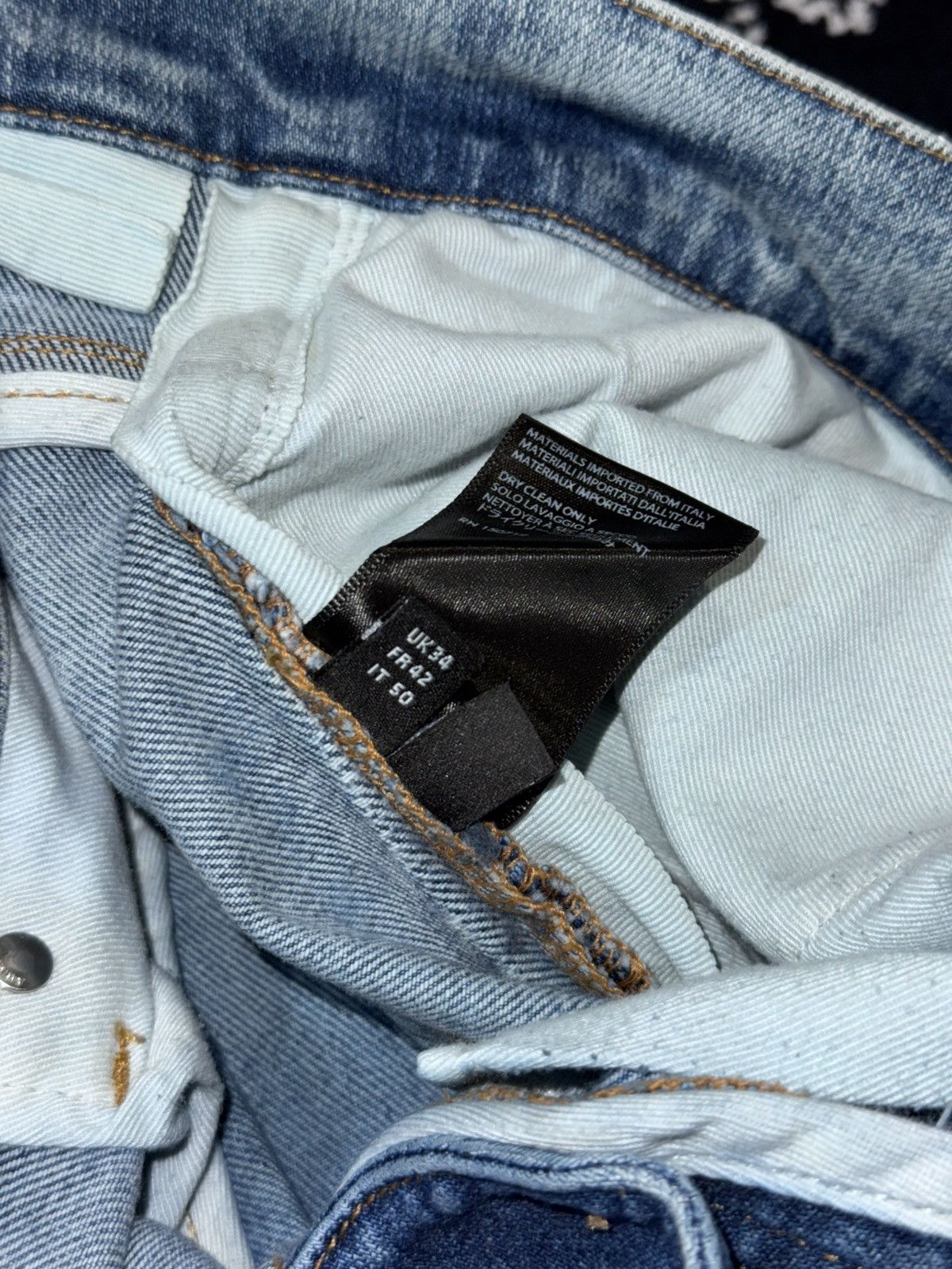 Amiri AMIRI MX1 PAINTED BLUE JEANS Size US 34 / EU 50 - 23 Thumbnail