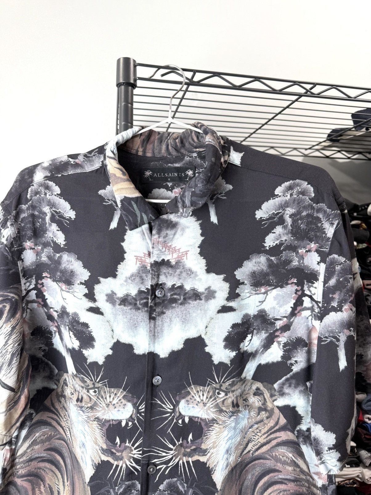 Allsaints All Saints Japan Tiger Shirt Luxury Size US S / EU 44-46 / 1 - 3 Thumbnail