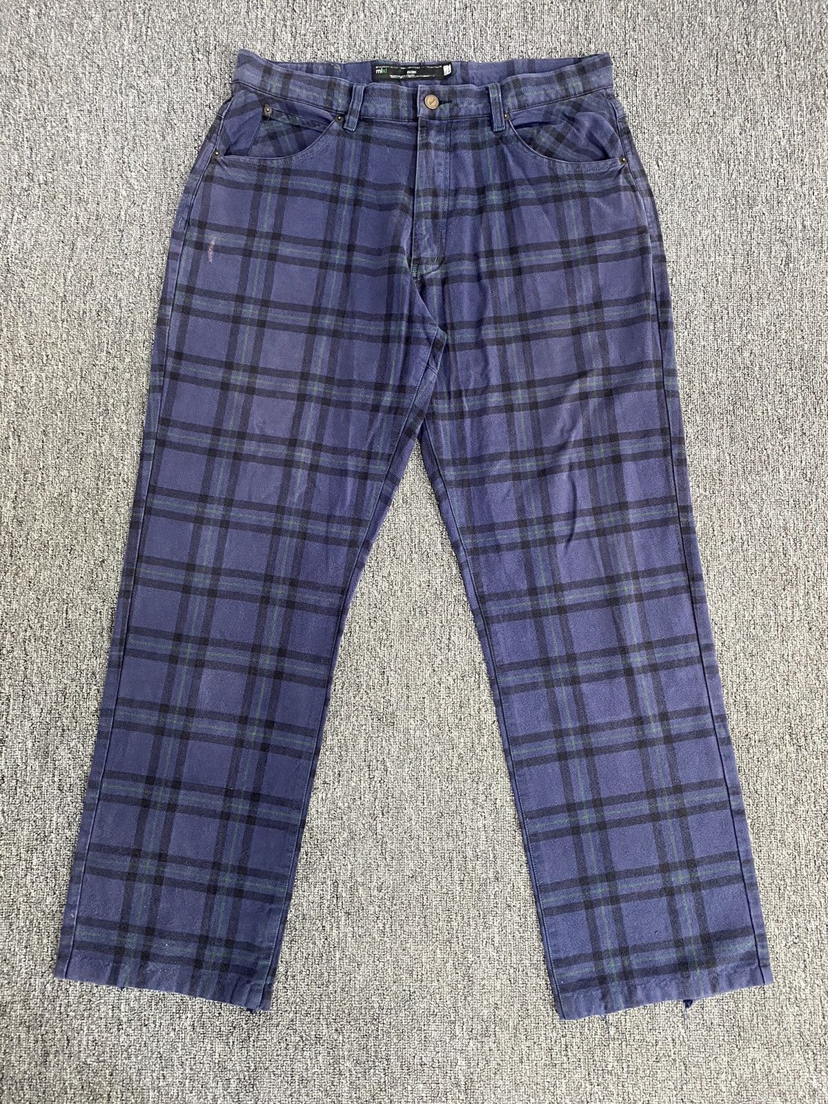 Japanese Brand BrthBreath Plaid Tartan Pant Size US 35 - 3 Thumbnail