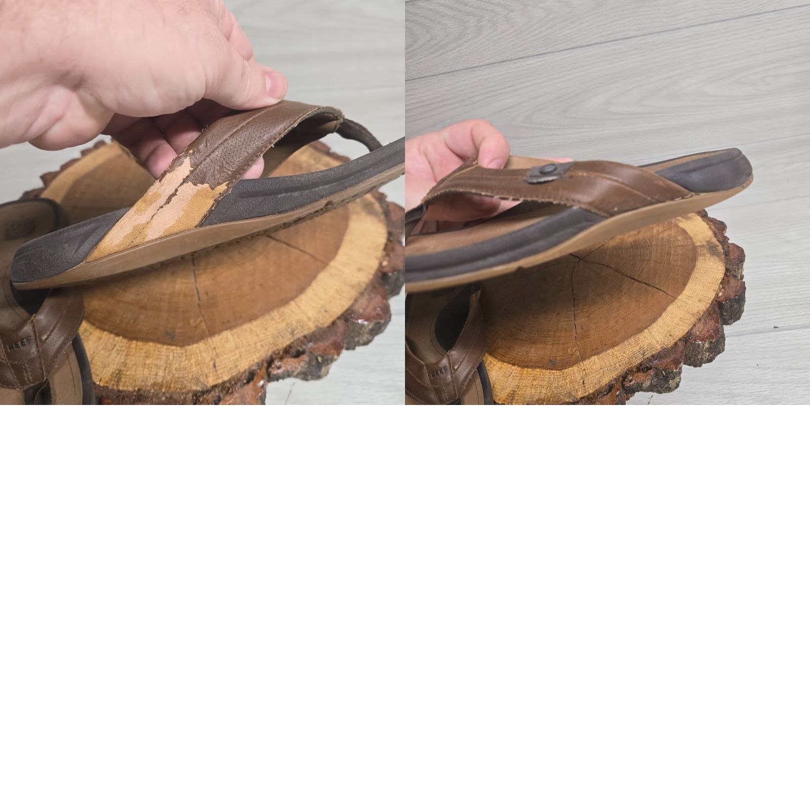 REEF Reef Sandals Womans 8 Thong Flip Flops Brown Beach Size US 8 / IT 38 - 8 Thumbnail