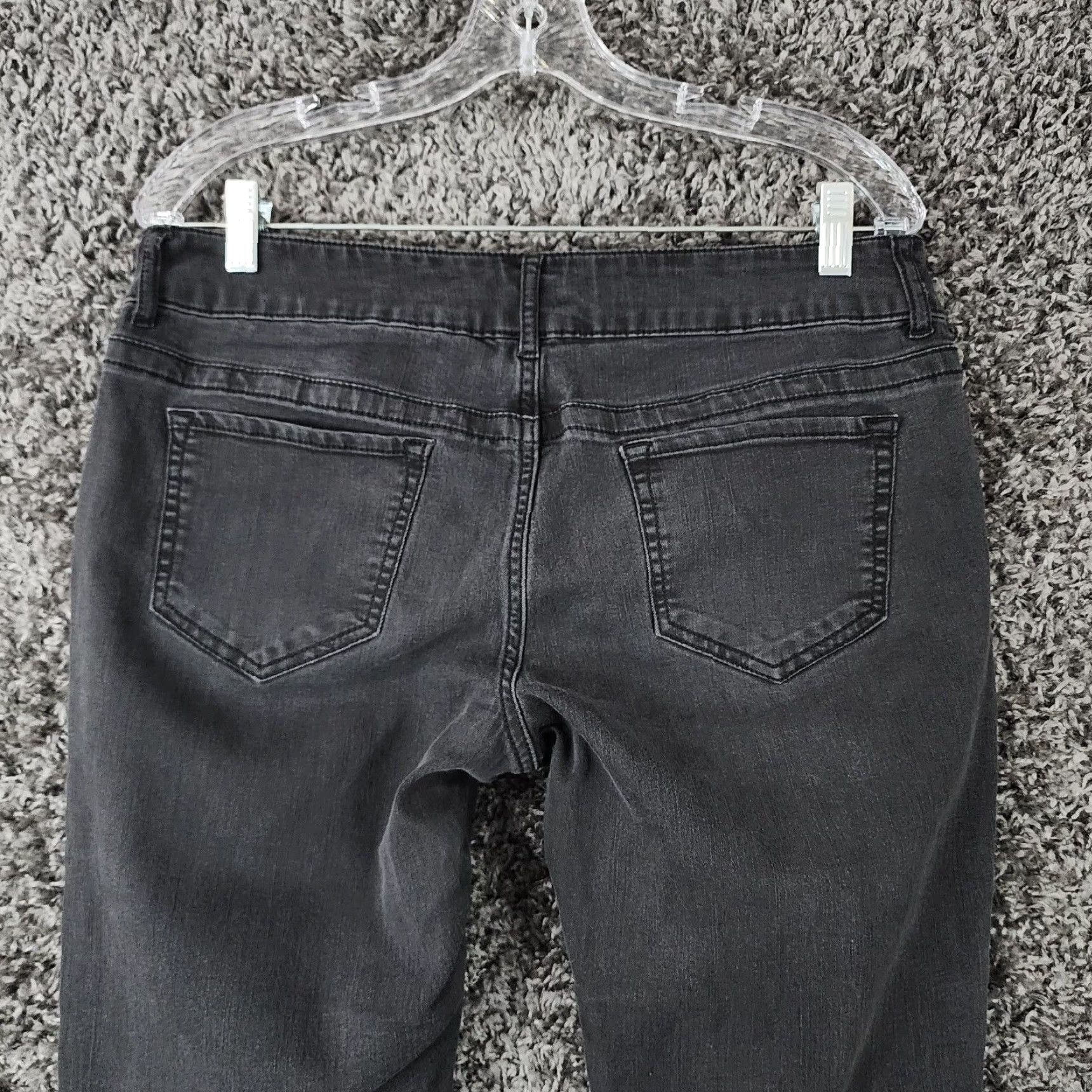 Vintage Maurices Womens Jeans Black Stretch Straight Leg Slim Fit Size L-S Size 36" / US 14 / IT 50 - 7 Thumbnail
