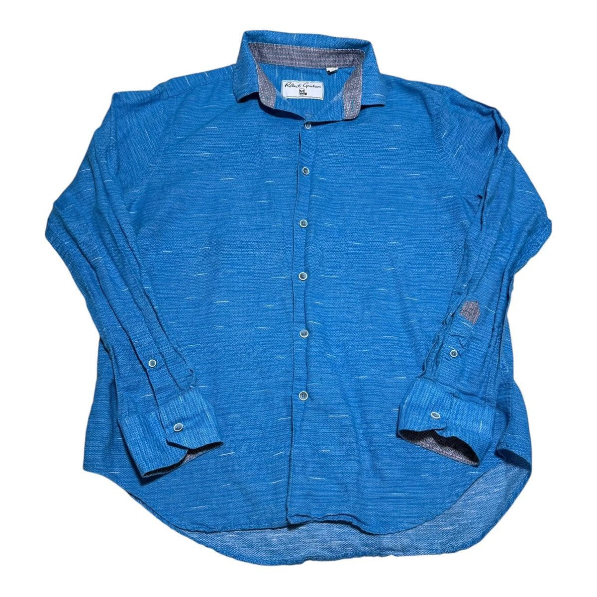 Robert Graham Robert Graham Men's Blue Large Button Up Shirt Size US L / EU 52-54 / 3 - 1 Thumbnail