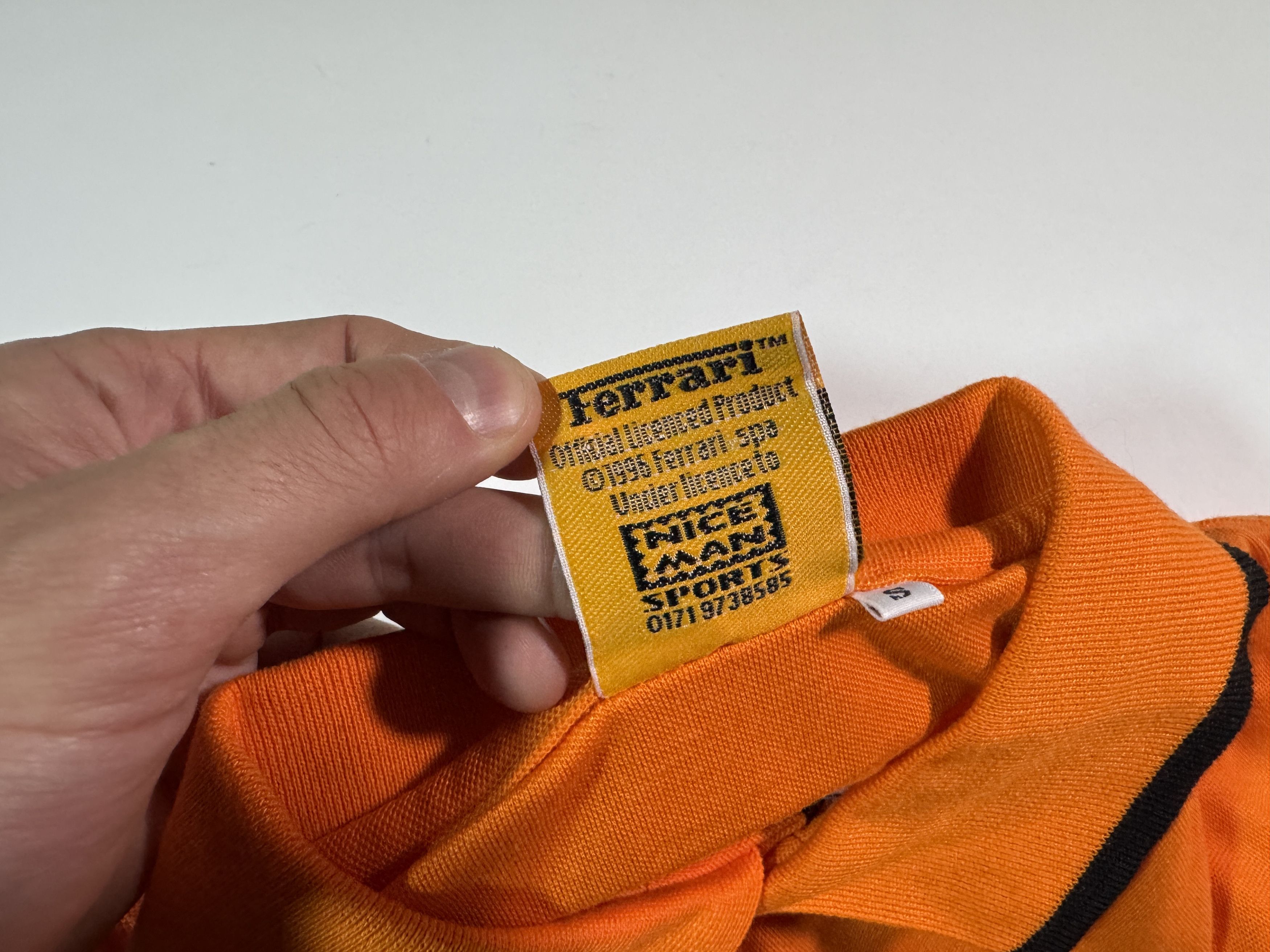 Ferrari Vintage 1996 Ferrari Polo T-shirt Orange Official F-1 Racing Size US S / EU 44-46 / 1 - 8 Thumbnail