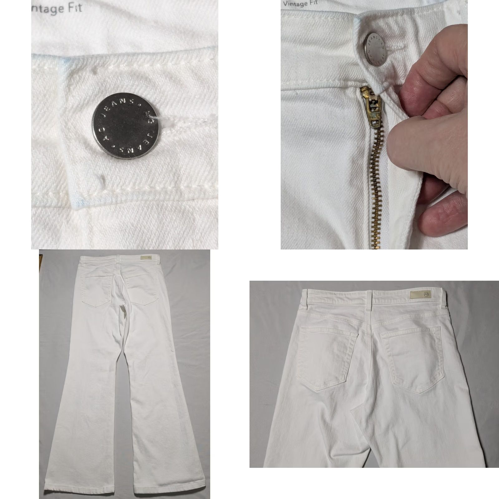 ALEXIS AG Adriano Goldschmied ALEXXIS BOOT White Stretch Denim Jeans - Women 31 Jeans Bootcut Womens Size 24" / US 00 / IT 34 - 9 Thumbnail