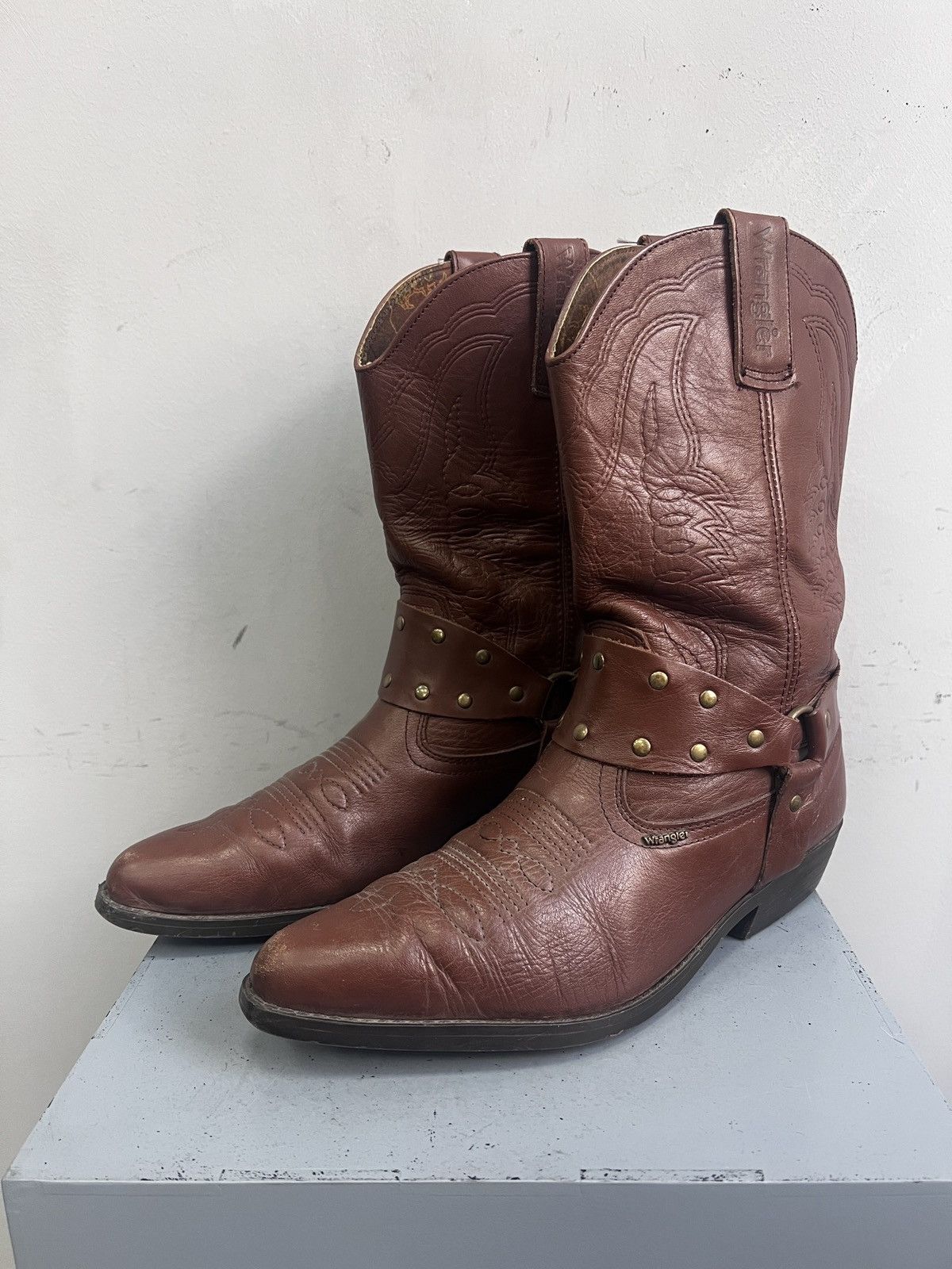 Guidi Cowboy boots brown leather western style Size US 8 / EU 41 - 4 Thumbnail