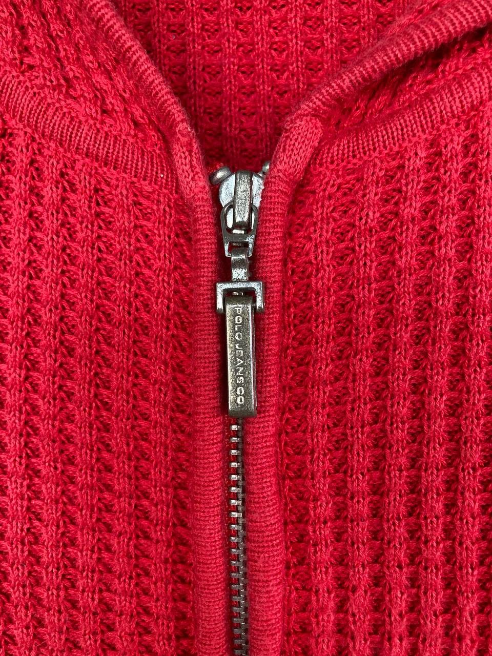 Ralph Lauren Y2k RL Polo Jeans Knitted Hoodie Size L / US 10 / IT 46 - 8 Thumbnail