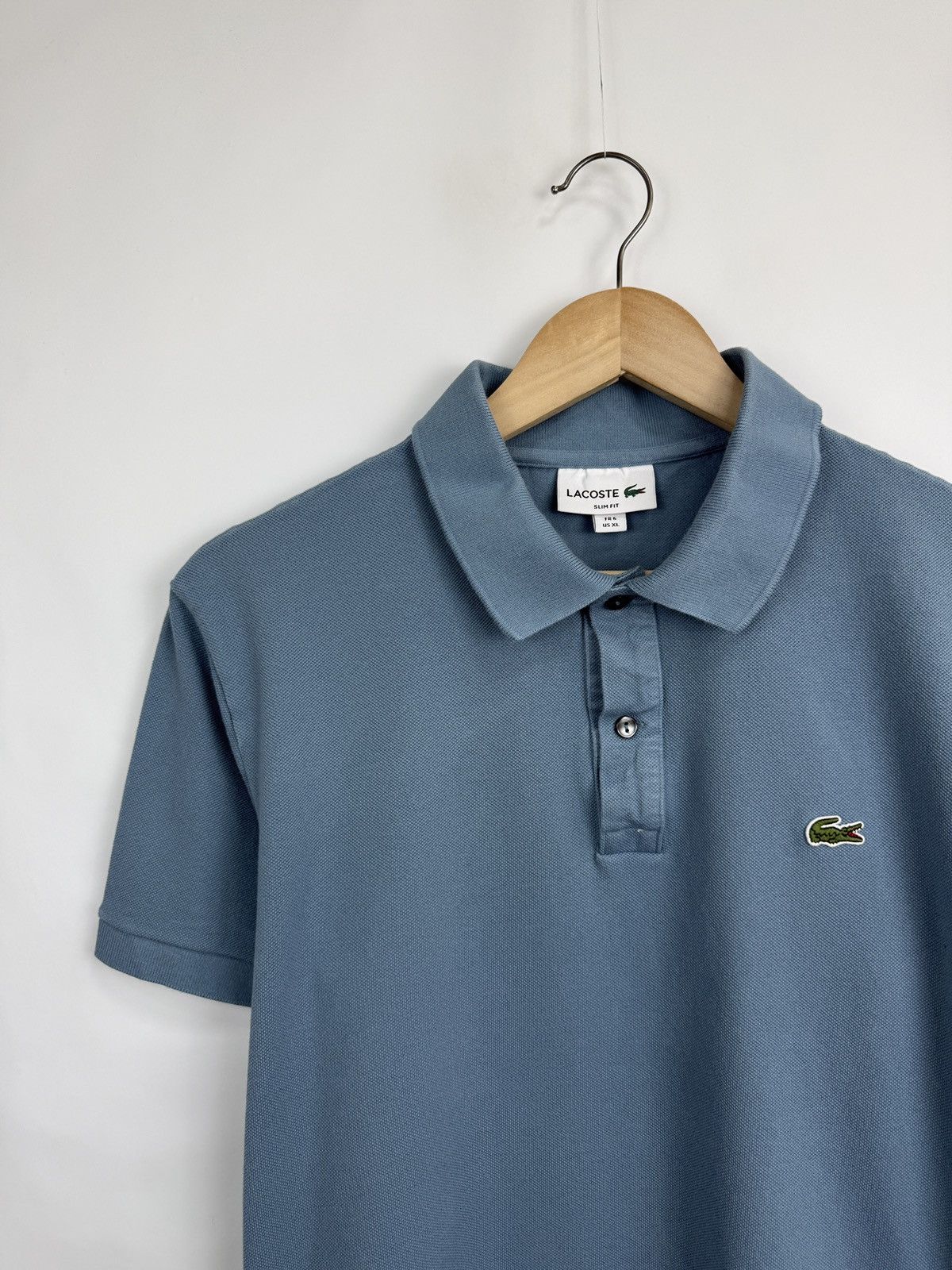 Lacoste 🇫🇷 Lacoste Slim Fit Polo T-Shirt Made in France Rare Retro Size US XL / EU 56 / 4 - 3 Thumbnail
