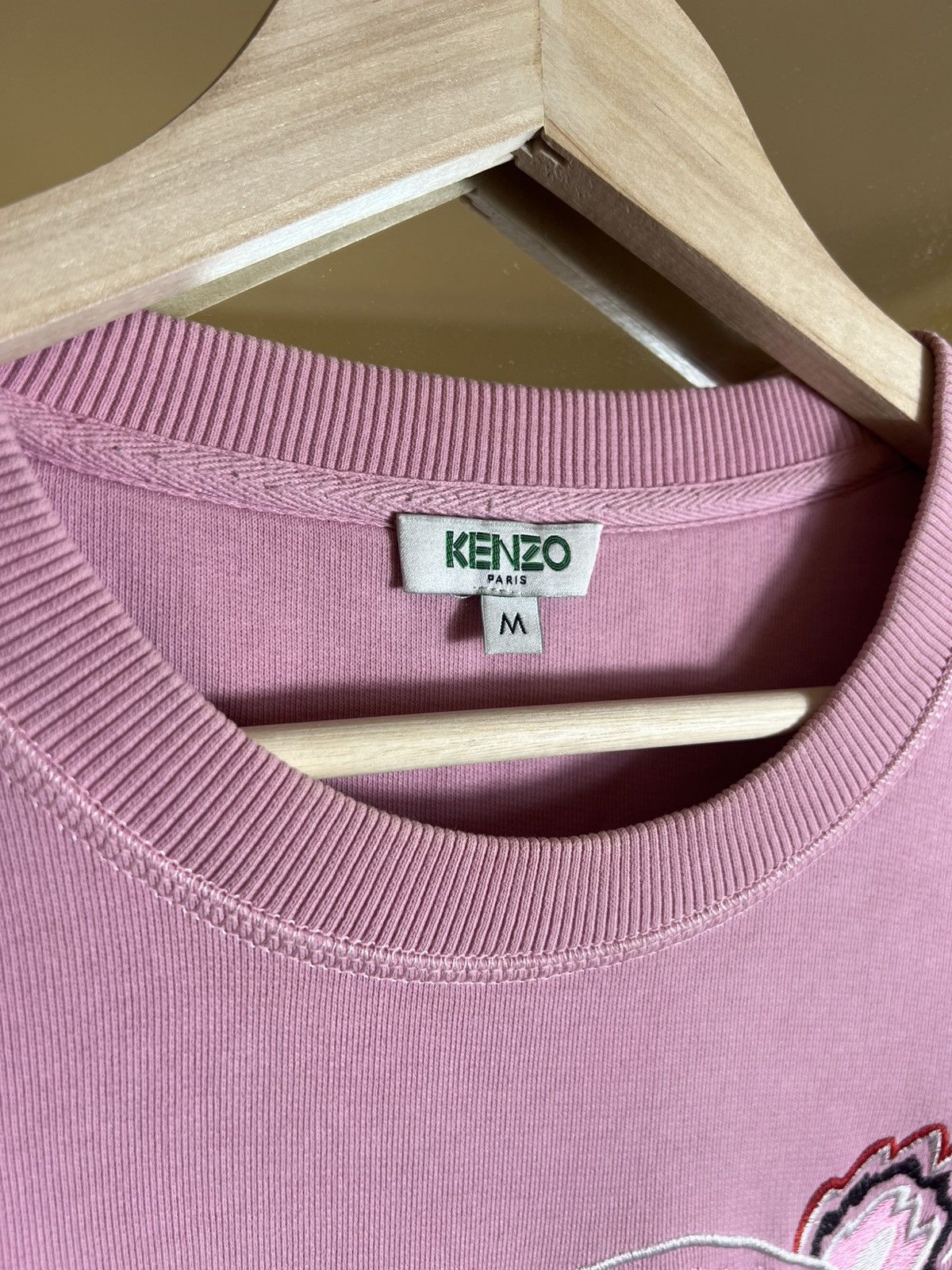 Kenzo Women’s Vintage Y2K Kenzo Sweatshirt Pink Big Logo Size M / US 6-8 / IT 42-44 - 6 Thumbnail