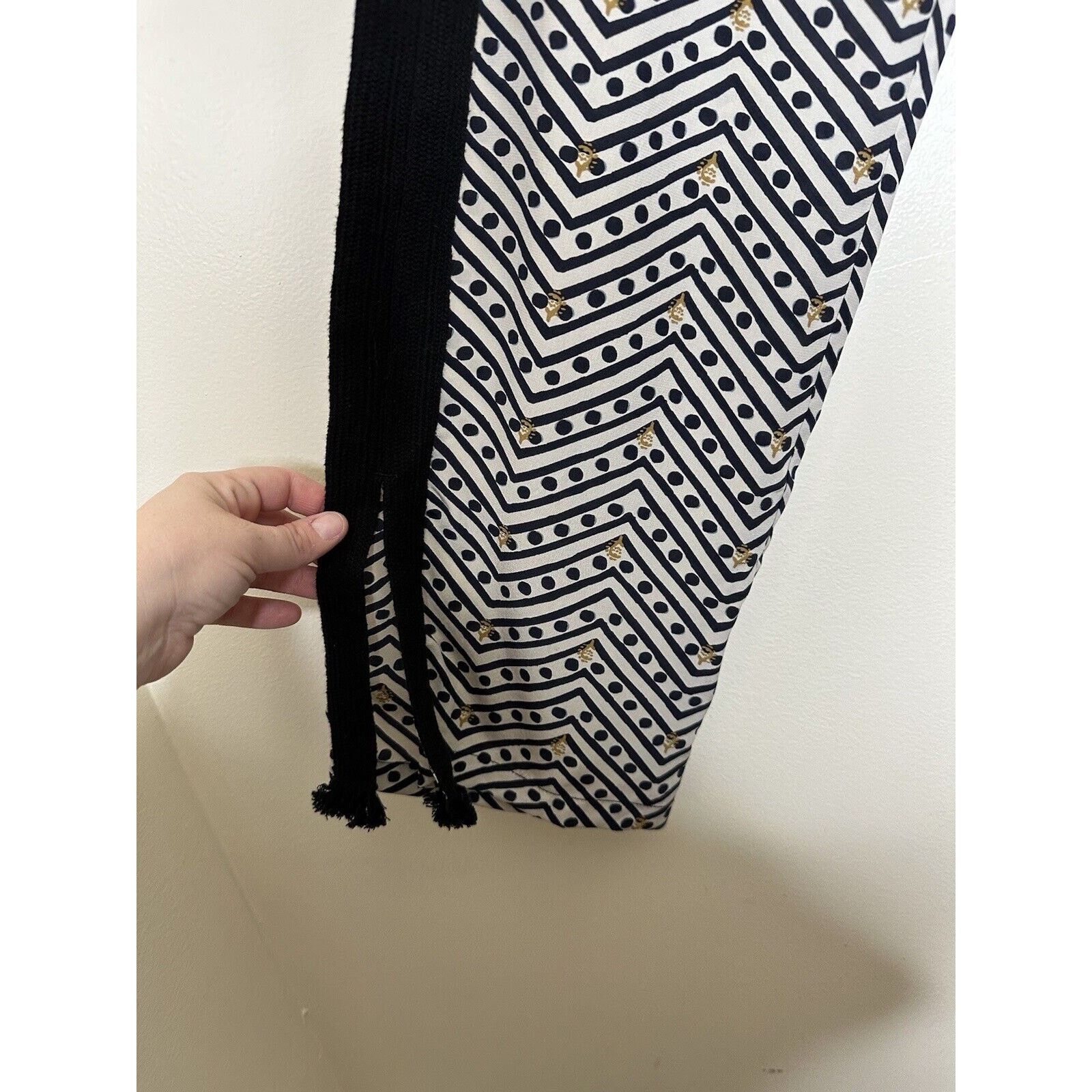 Figue Figue Silk Pants NEW Pull On Size XS Geometric Drawstring Size 26" / US 2 / IT 38 - 2 Thumbnail
