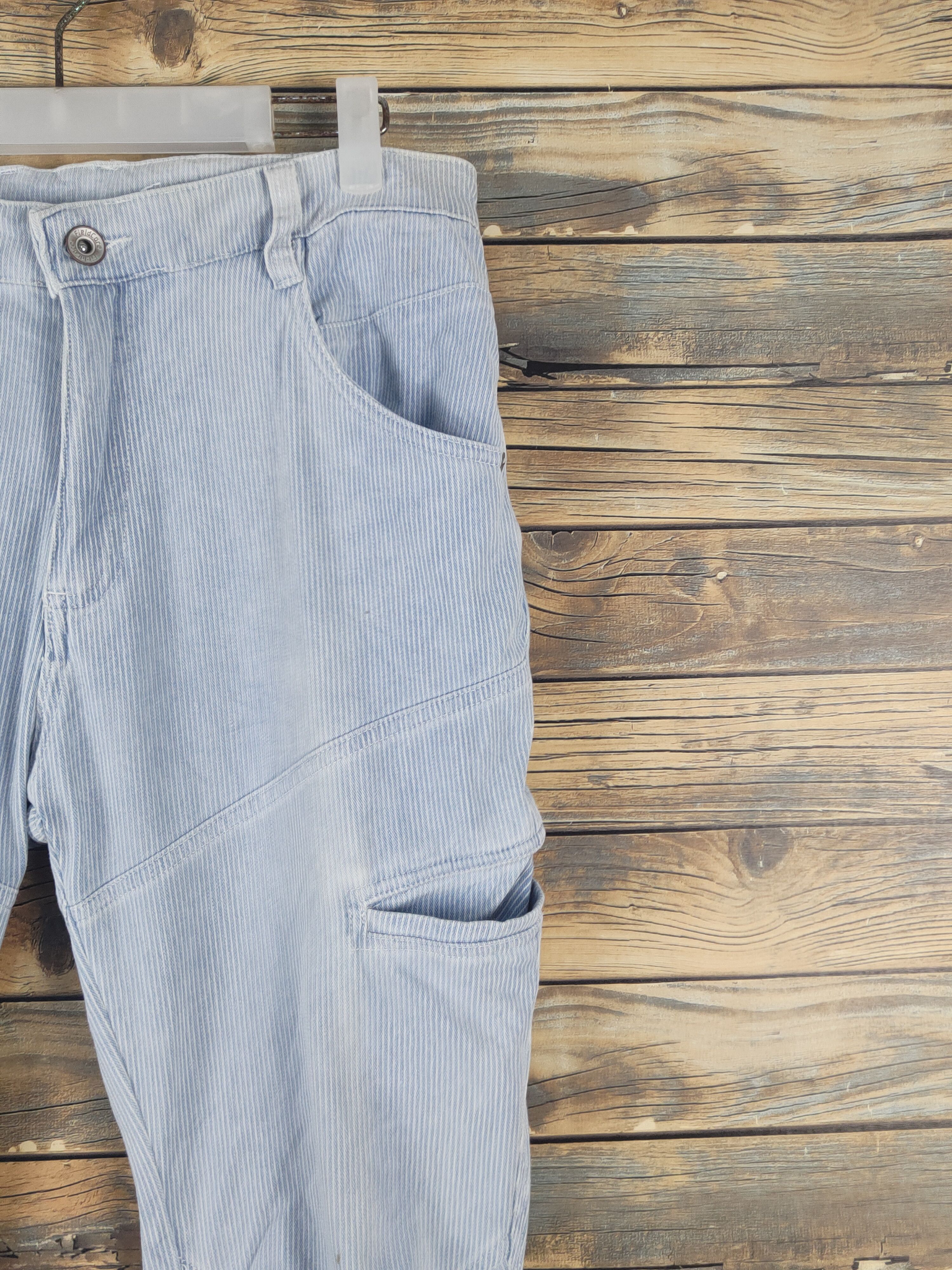 Japanese Brand FieldCore Light Blue Distressed Soft Jeans #W2006 Size US 31 - 5 Thumbnail