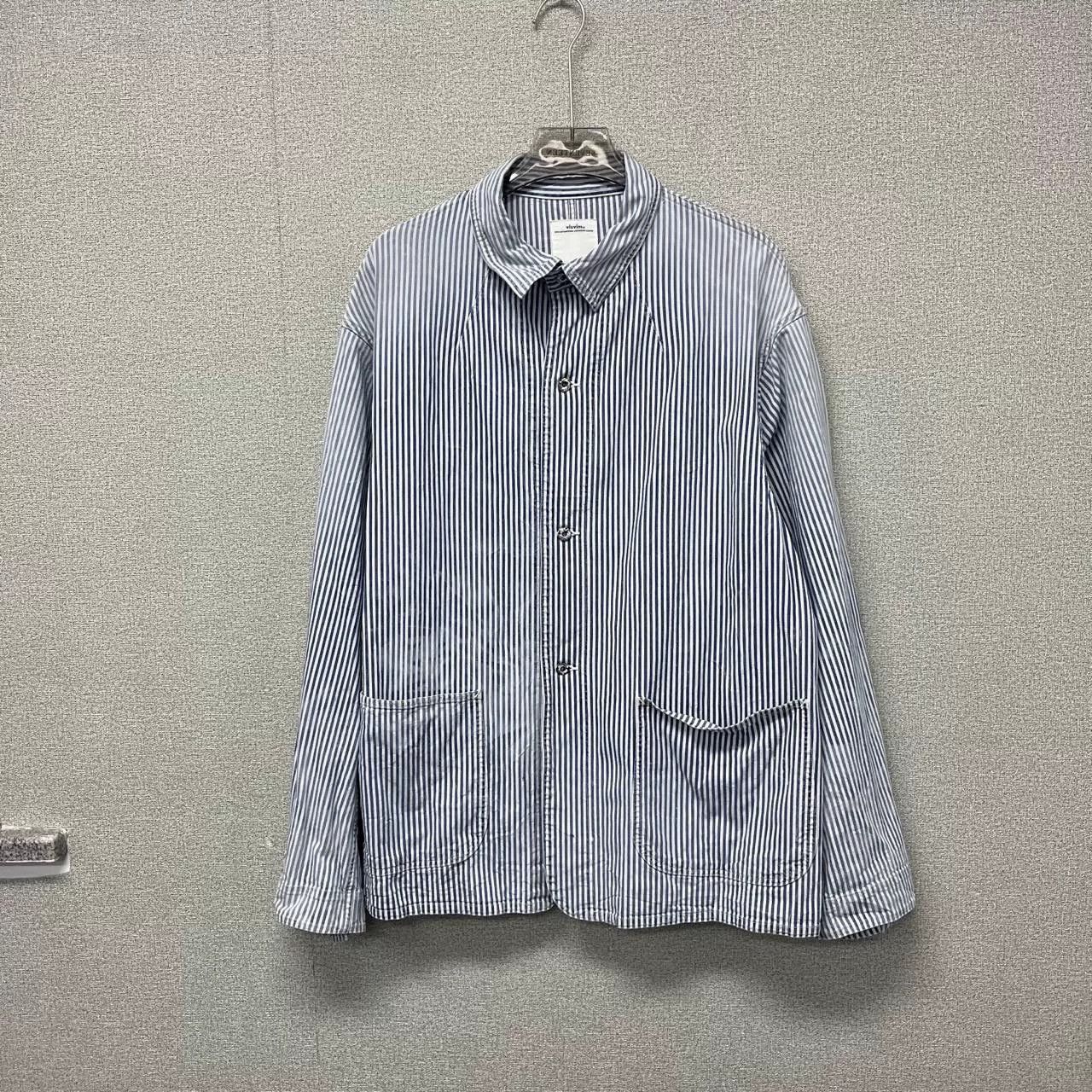 Visvim Visvim Coverall Hickory Dry Stripe Size US L / EU 52-54 / 3 - 1 Thumbnail
