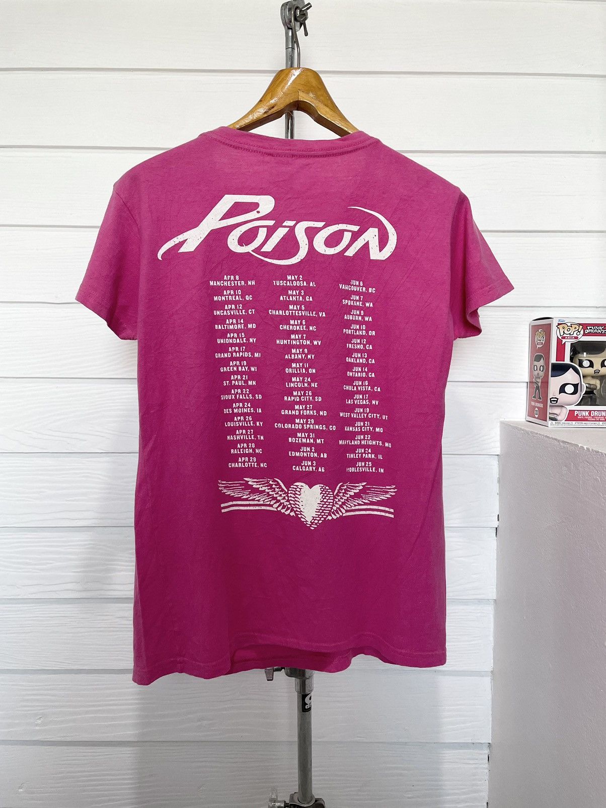 Band Tees POISON FALLEN ANGEL TOUR 2017 Size M / US 6-8 / IT 42-44 - 2 Thumbnail
