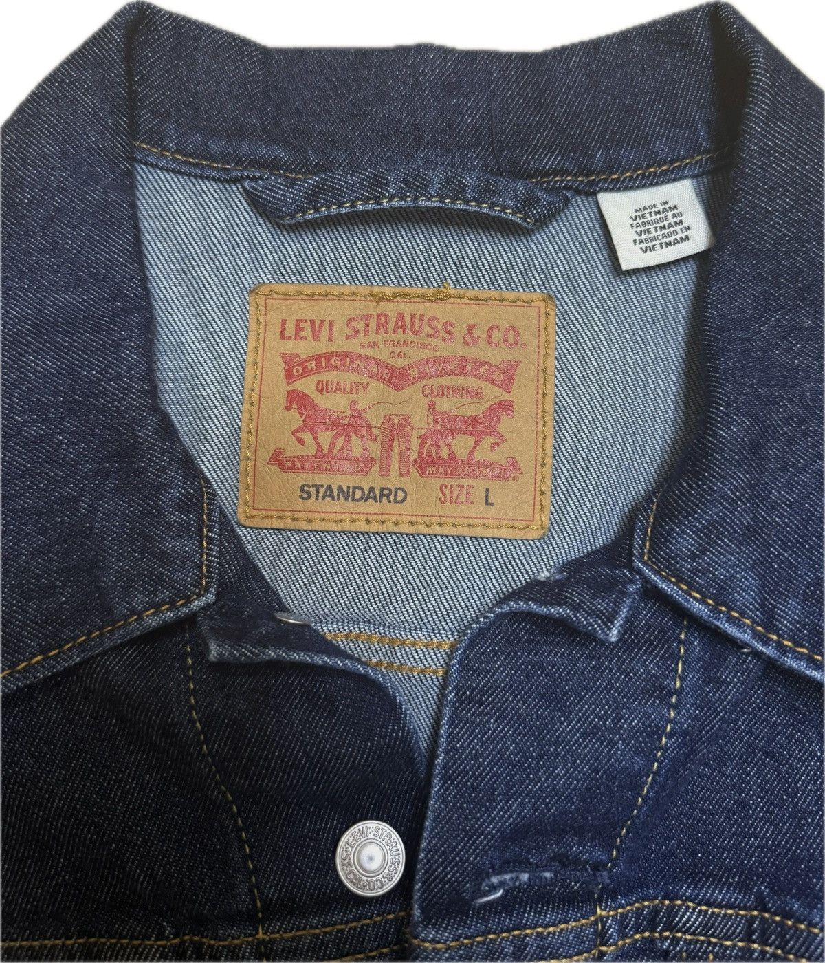 Levi's Levi’s Jean Jacket Size US L / EU 52-54 / 3 - 2 Thumbnail