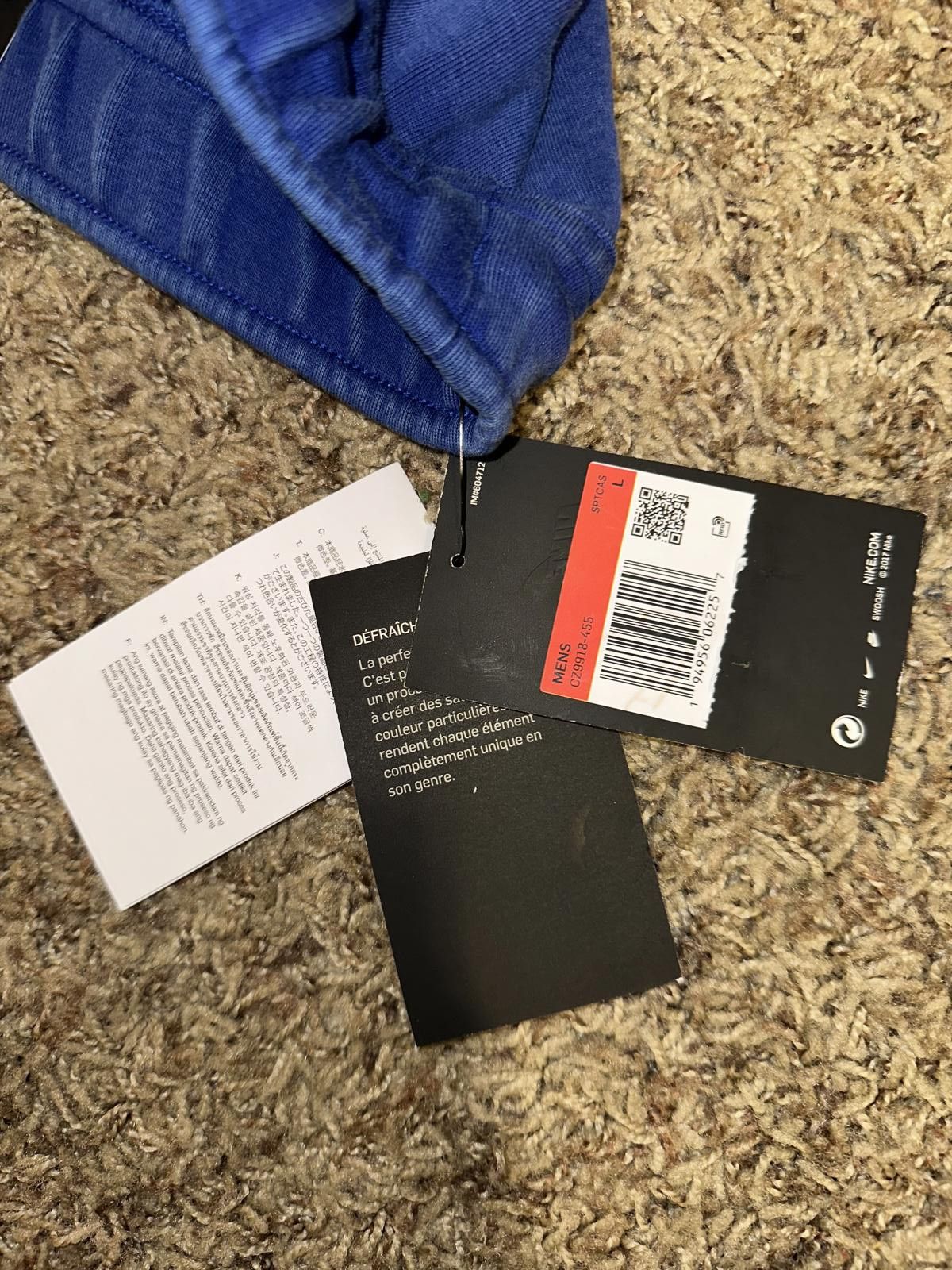 Nike Nike Sportswear Men's Deep Royal Washed Tech Fleece Joggers Pants Size US 34 / EU 50 - 10 Thumbnail