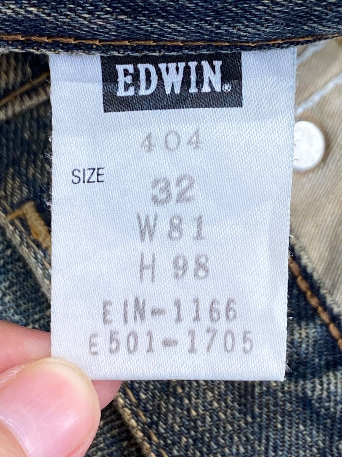 Edwin Edwin Brand Faded Wash Ripped Style Loose Jeans Size US 30 / EU 46 - 15 Thumbnail