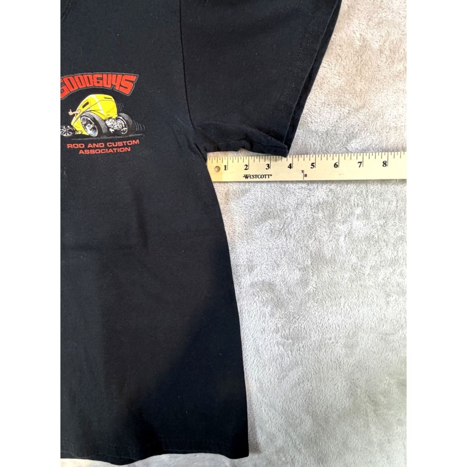 Vintage GoodGuys Rod and Custom Association T-Shirt Men Graphic Black Small Short Sleeve Crew Neck Cotton Size US S / EU 44-46 / 1 - 7 Thumbnail