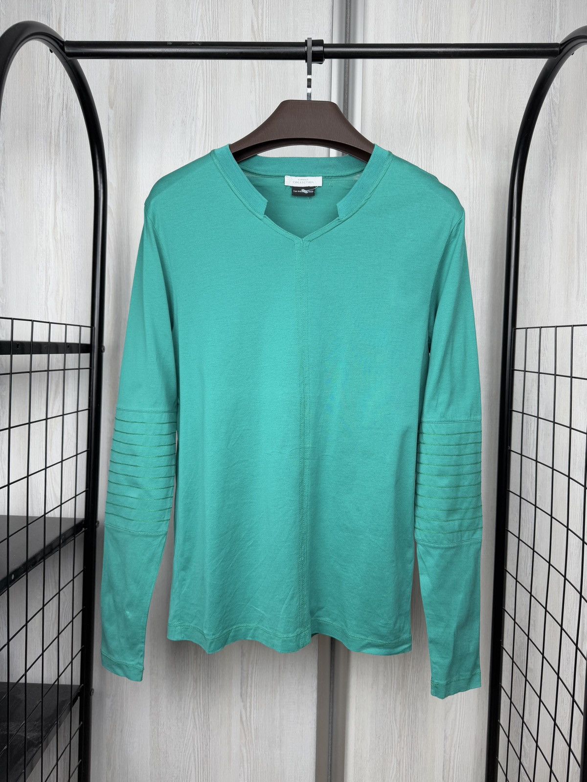 Versace Versace Collection emerald green long sleeve tee shirt Size US L / EU 52-54 / 3 - 2 Thumbnail