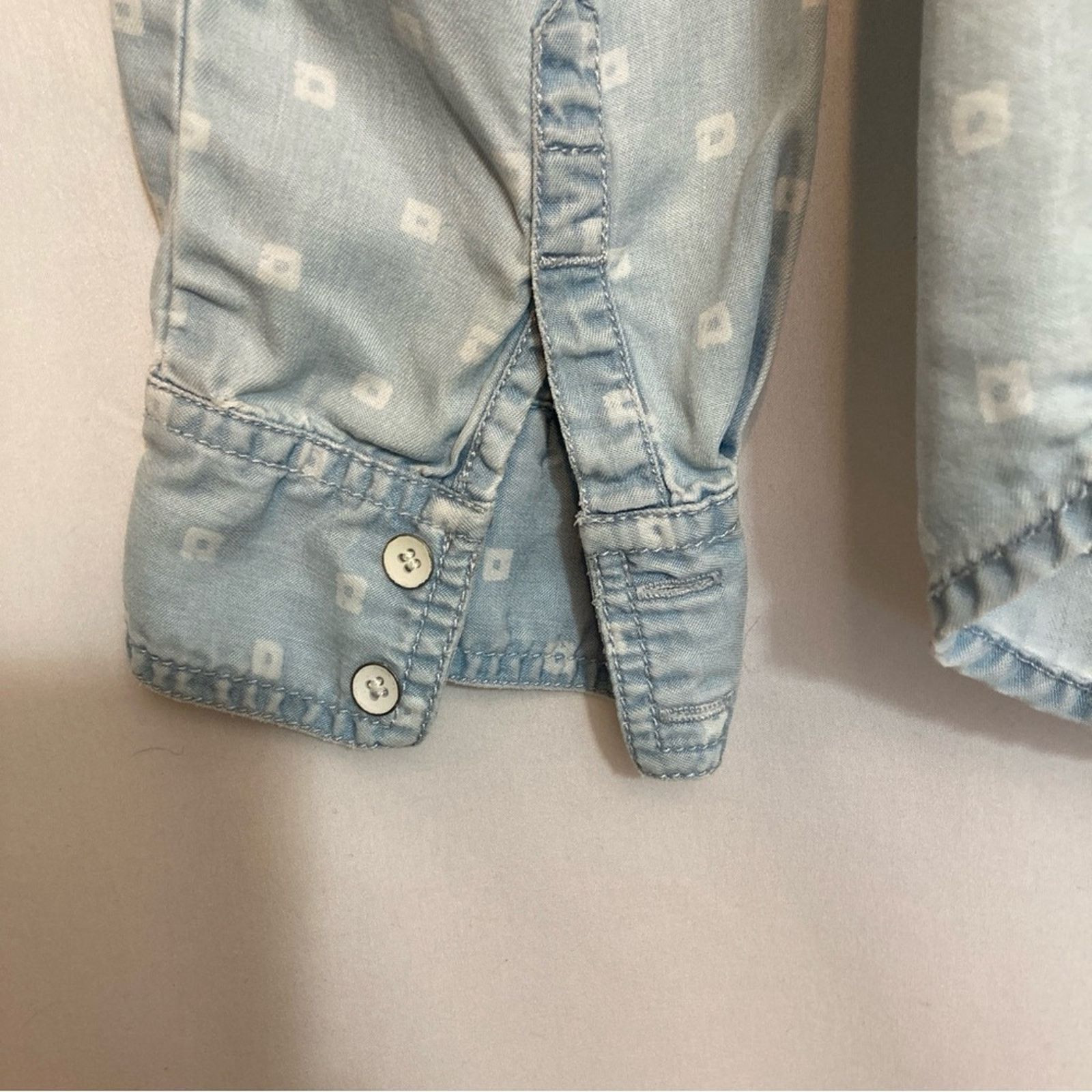 Other Halogen Tencel Lyocell Soft Denim Button Pockets Shirt Top Size M / US 6-8 / IT 42-44 - 5 Thumbnail