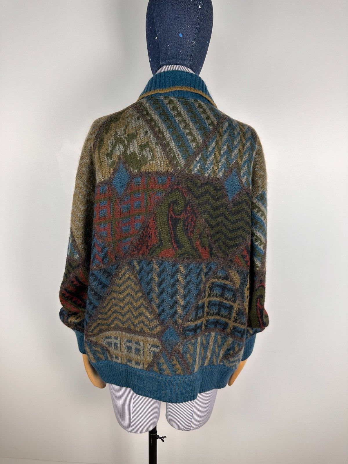 Bogner Vintage Bogner Mohair Cardigan Sweater Knit Fullprint US14 Size XL / US 12-14 / IT 48-50 - 5 Thumbnail