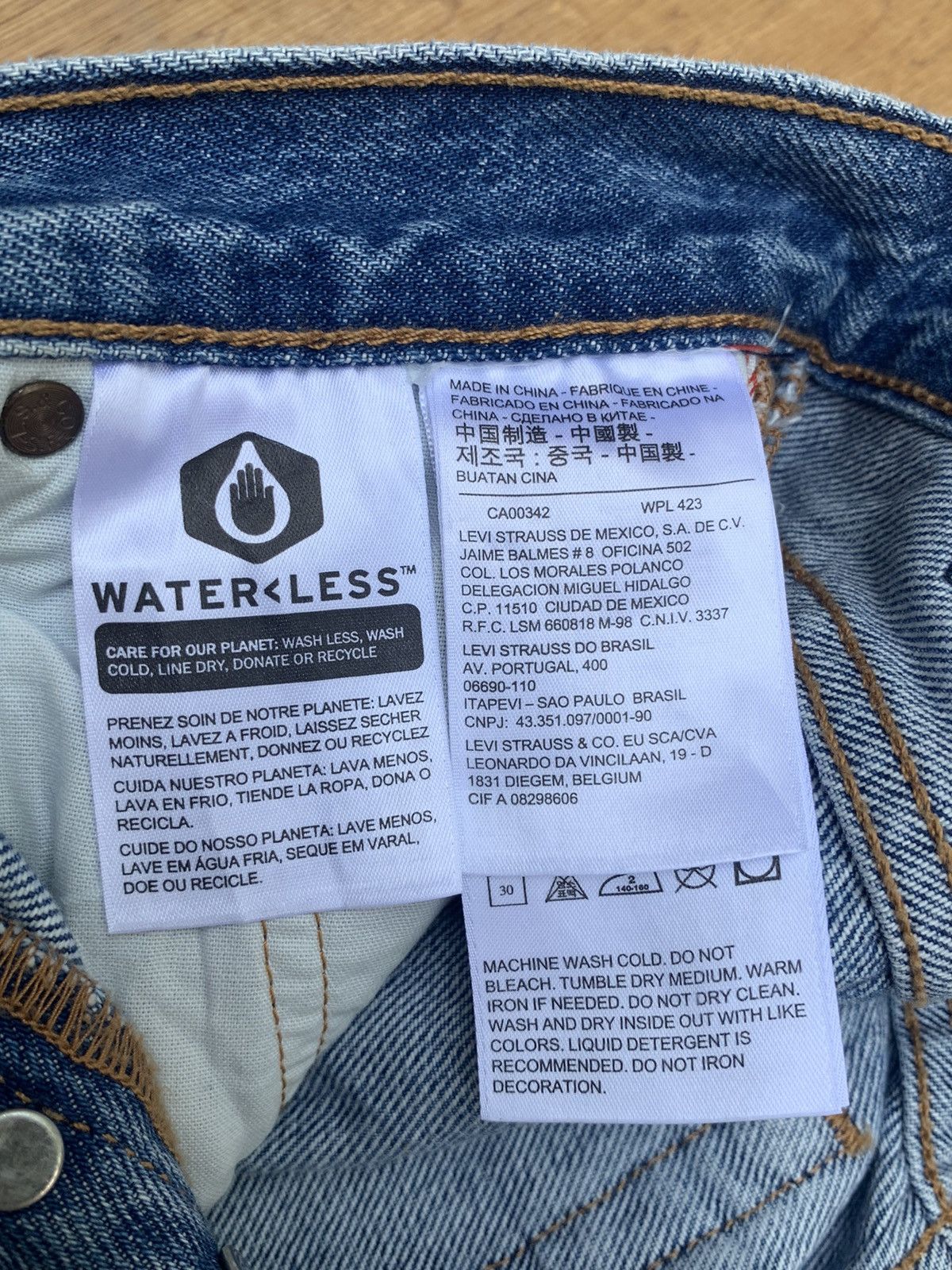 Levi's Levis 501 Levis Premium Big E Side Tape Denim Pants Size 26" / US 2 / IT 38 - 20 Thumbnail