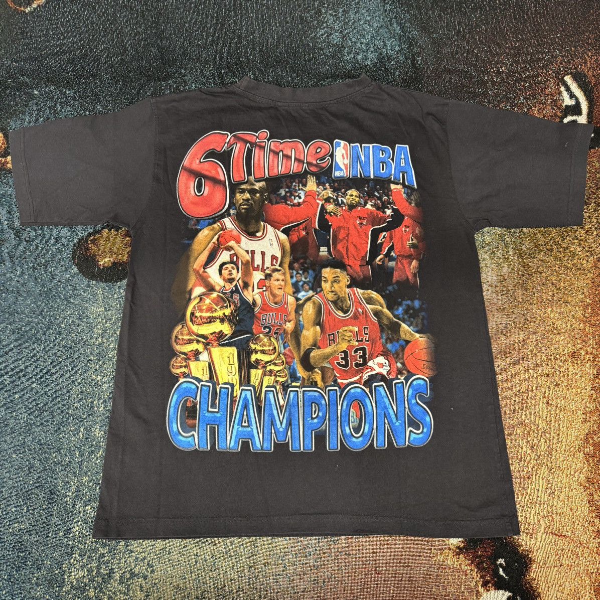 Marino Morwood MARINO MORWOOD CHICAGO BULLS CHAMPIONSHIP TEE BLACK Size US L / EU 52-54 / 3 - 2 Thumbnail