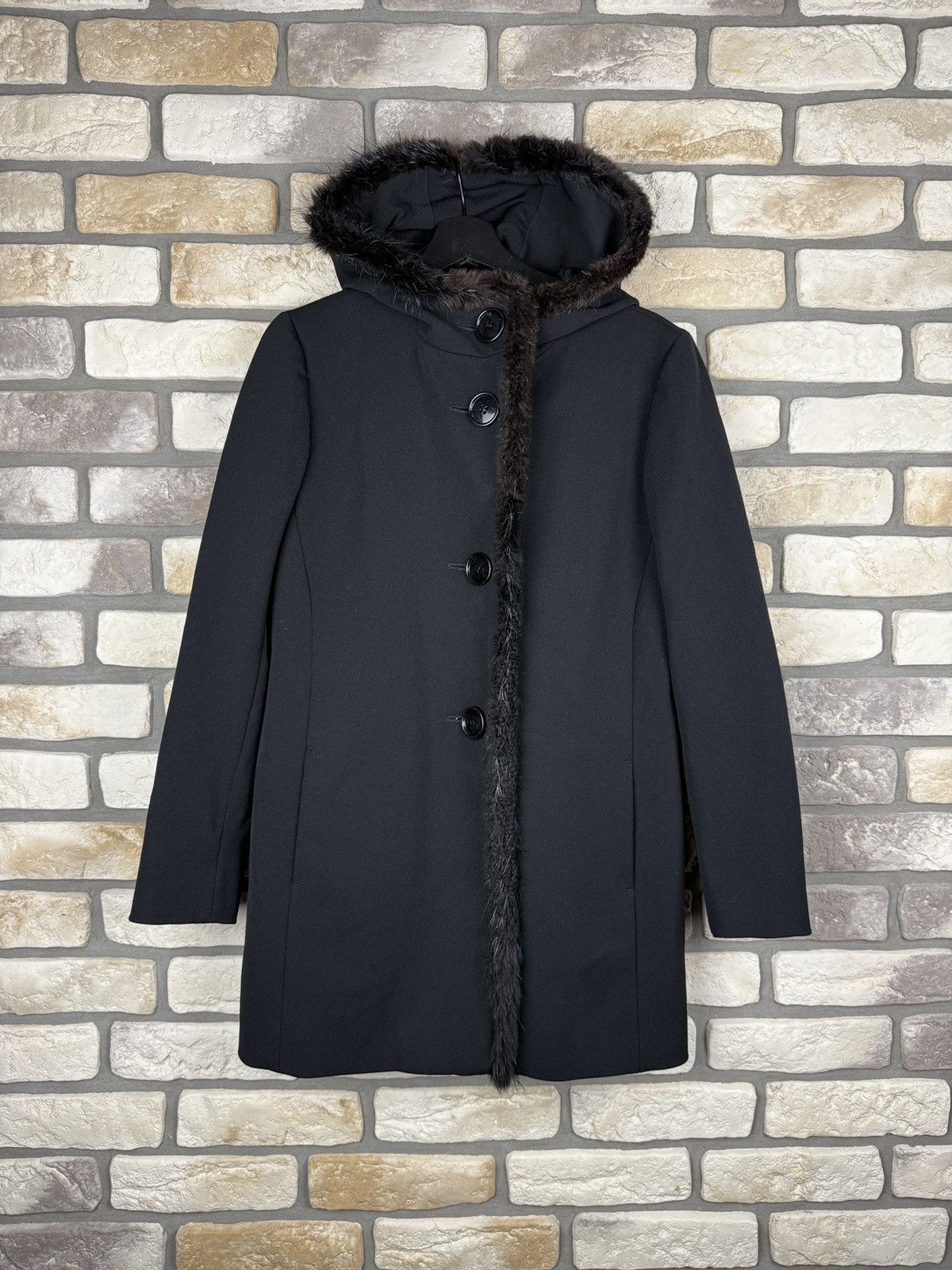 Designer × Prada Very rare Coat jacket sweater Prada Milano Size S / US 4 / IT 40 - 1 Thumbnail