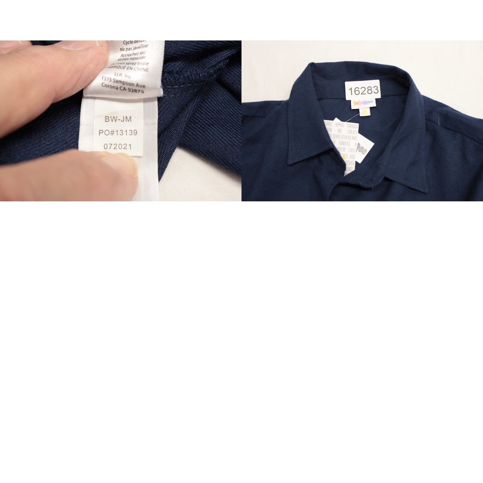 Vintage Lularoe Top Women's PLUS Size 3XL Navy Button Up Tunic Shirt Career Office Wear Shirt Plus Size 3XL Navy Button Up Tunic Size XXL / US 16-18 / IT 52-54 - 8 Thumbnail