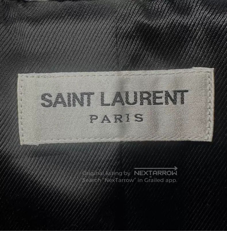 Saint Laurent Paris Saint Laurent Paris Black Back Logo Printed Baseball Jacke Size US L / EU 52-54 / 3 - 4 Thumbnail
