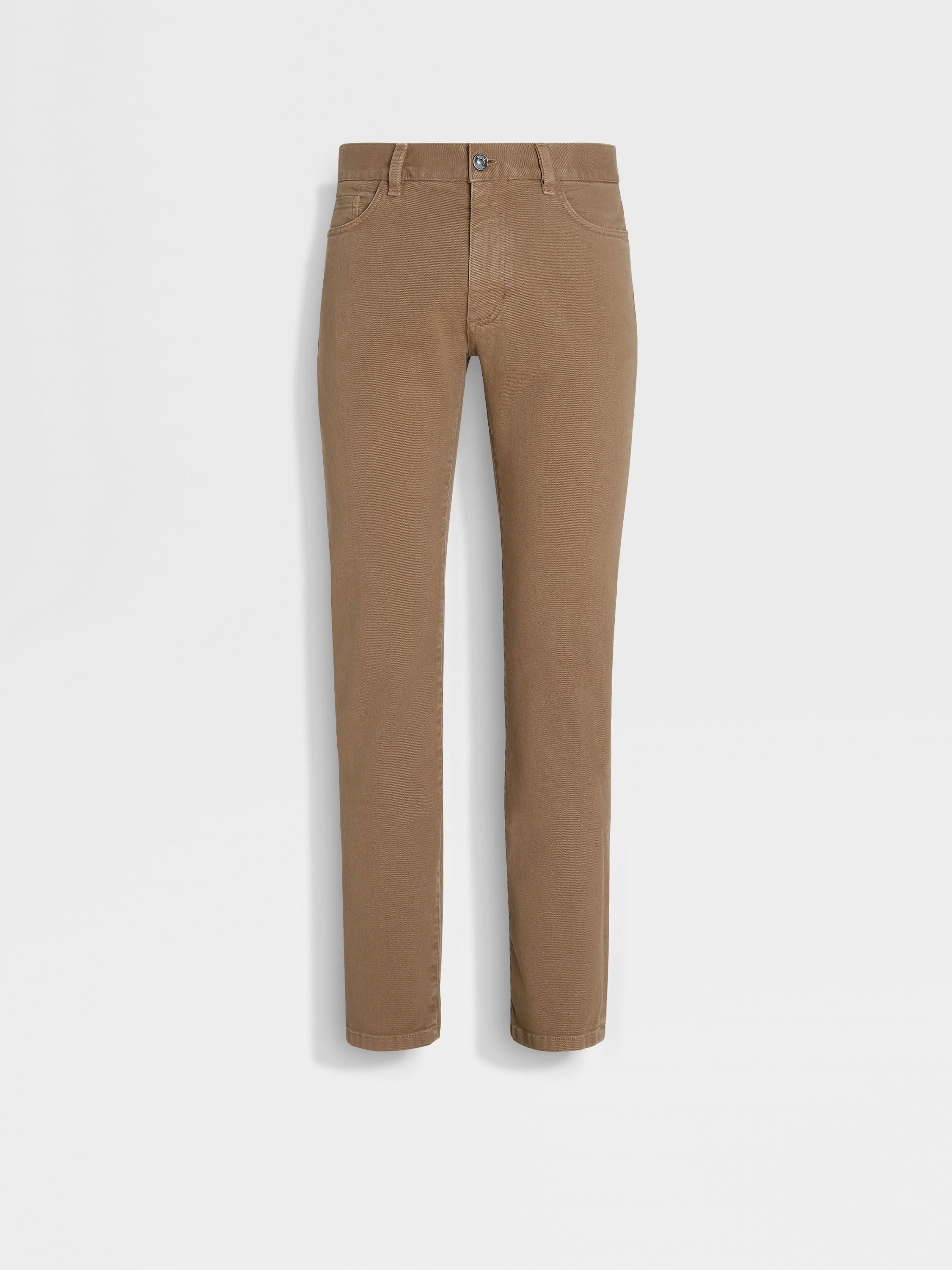 Ermenegildo Zegna o1s1rm0225 RUDPZWA7 Denim Jeans in Brown Size US 36 / EU 52 - 1 Thumbnail