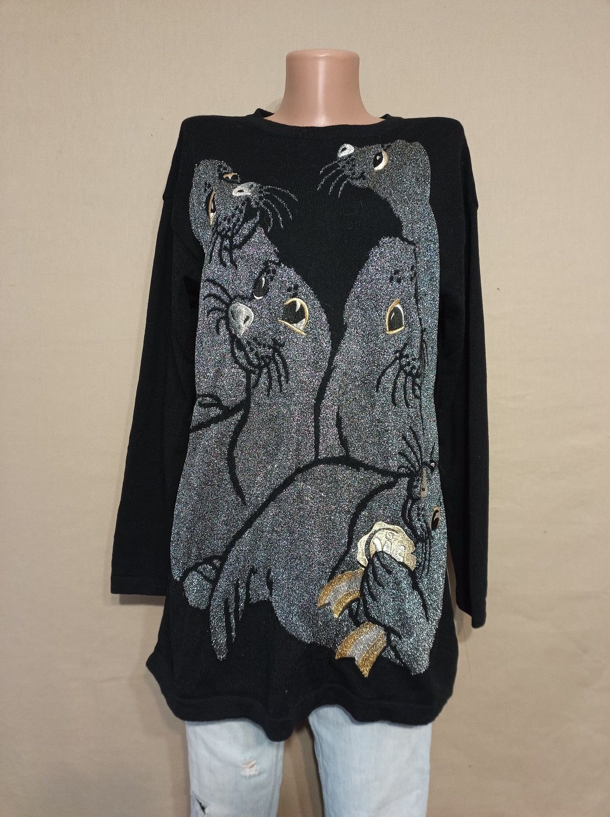Iceberg ICEBERG Vintage 1991 Gilmar Rare Seals Pullover Sweater IT42 Size M / US 6-8 / IT 42-44 - 2 Thumbnail