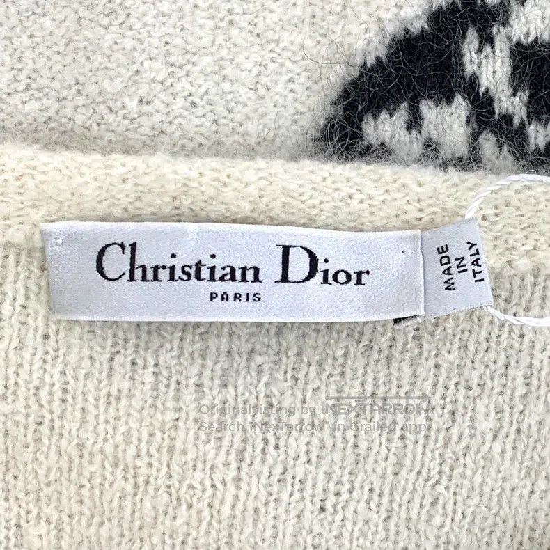 Dior Dior Colour-blocked striped butterfly inlaid cashmere roun Size XS / US 0-2 / IT 36-38 - 5 Thumbnail
