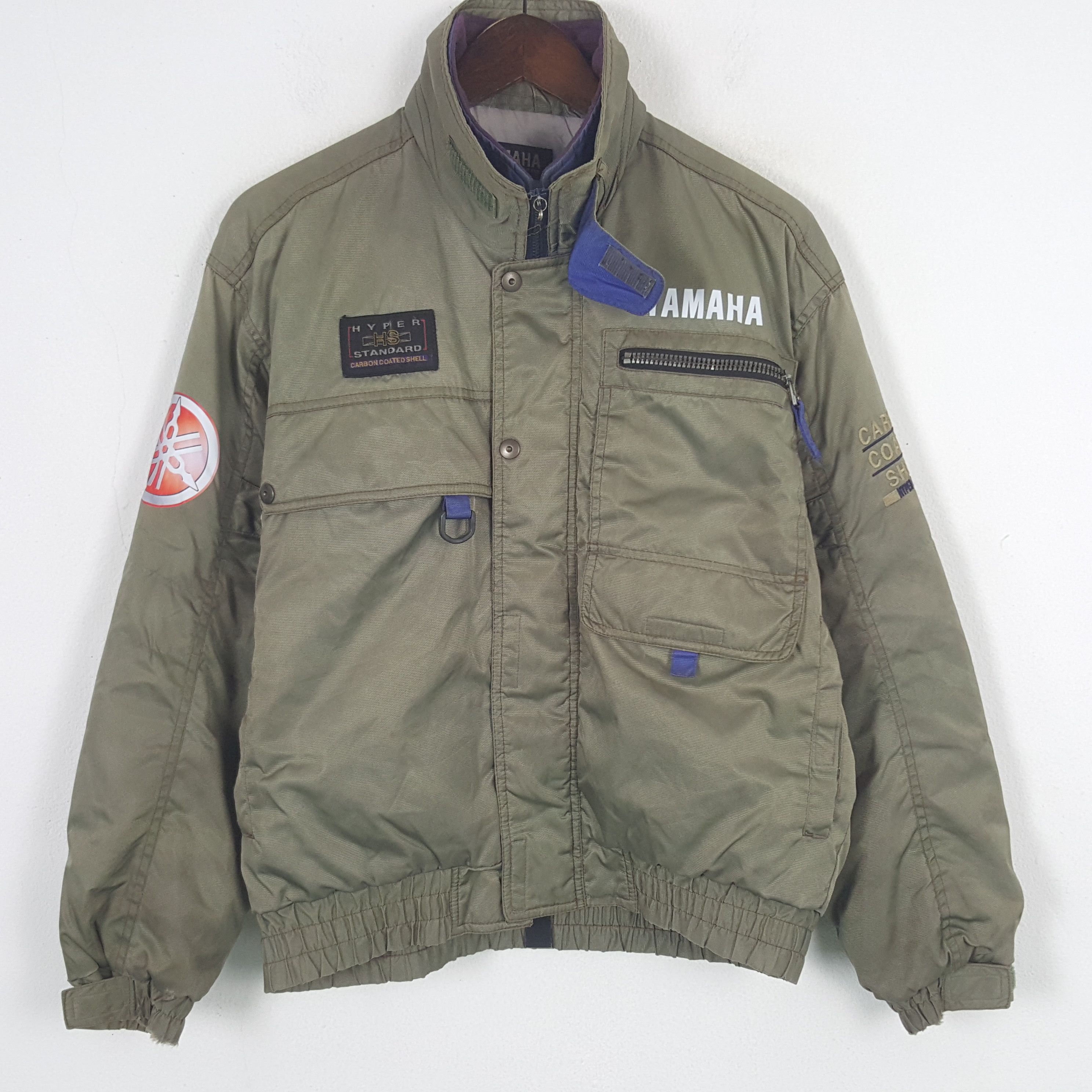 Japanese Brand × Vintage × Yamaha Vinatge Yamaha Racing Custom Logo Sport Bomber Jacket Size US L / EU 52-54 / 3 - 3 Thumbnail