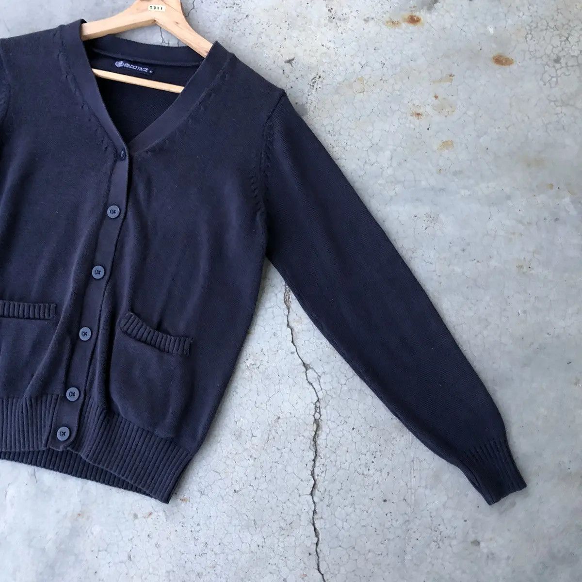 Designer × Japanese Brand 💥Starryage Cardigan Knitware Shag Saggy Plain Design Size S / US 4 / IT 40 - 3 Thumbnail