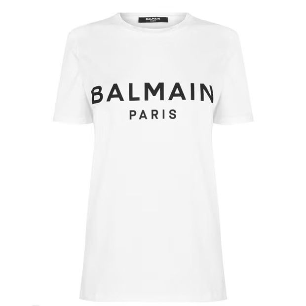 Balmain o1g2r1mq0924 T-Shirts in Blanc & Noir Size XL / US 12-14 / IT 48-50 - 1 Thumbnail