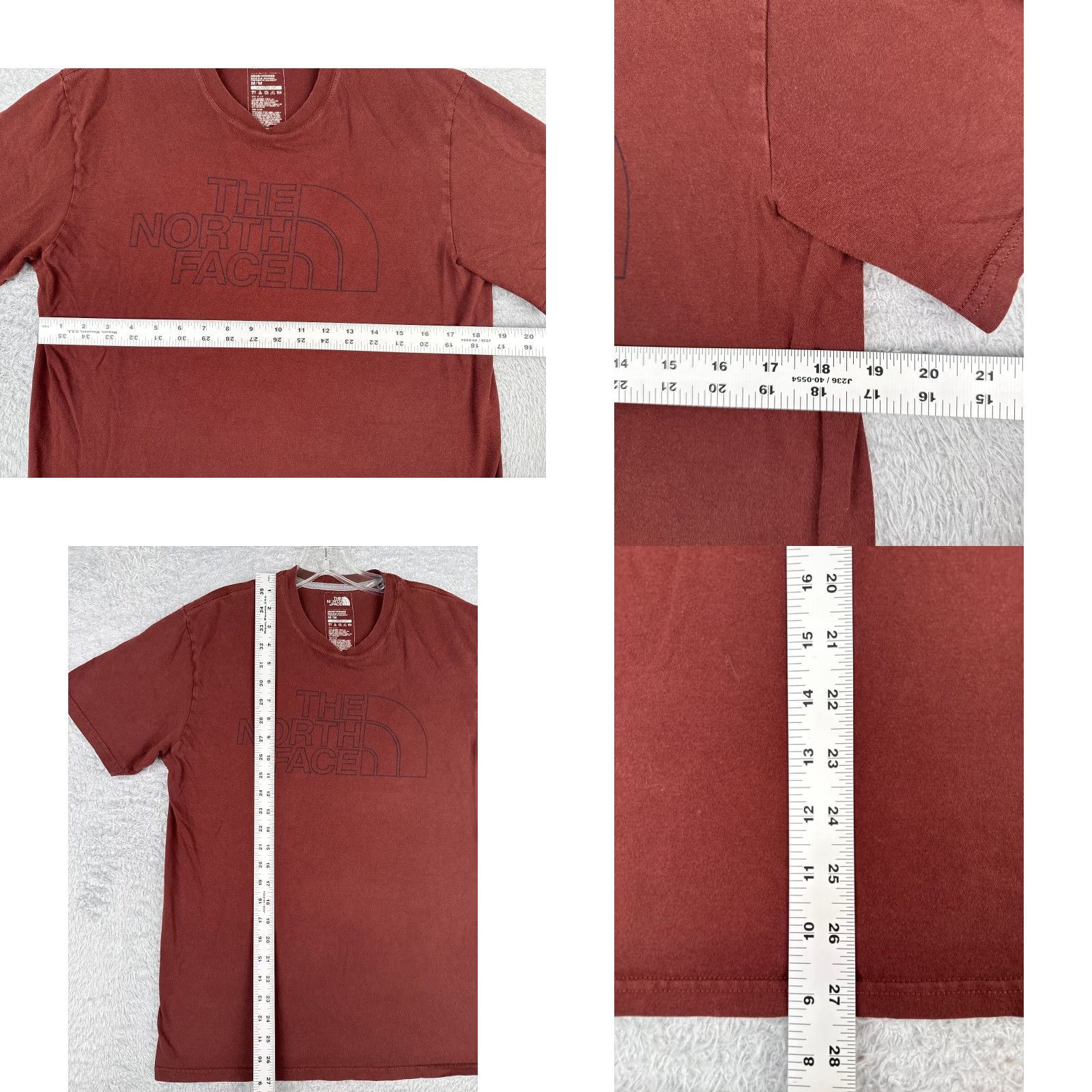 The North Face The North Face Shirt Men M Red Short Sleeve Crew Neck 100% Cotton Logo Logo All Seasons Breathable Classic T-Shirt Mens Size US M / EU 48-50 / 2 - 8 Thumbnail