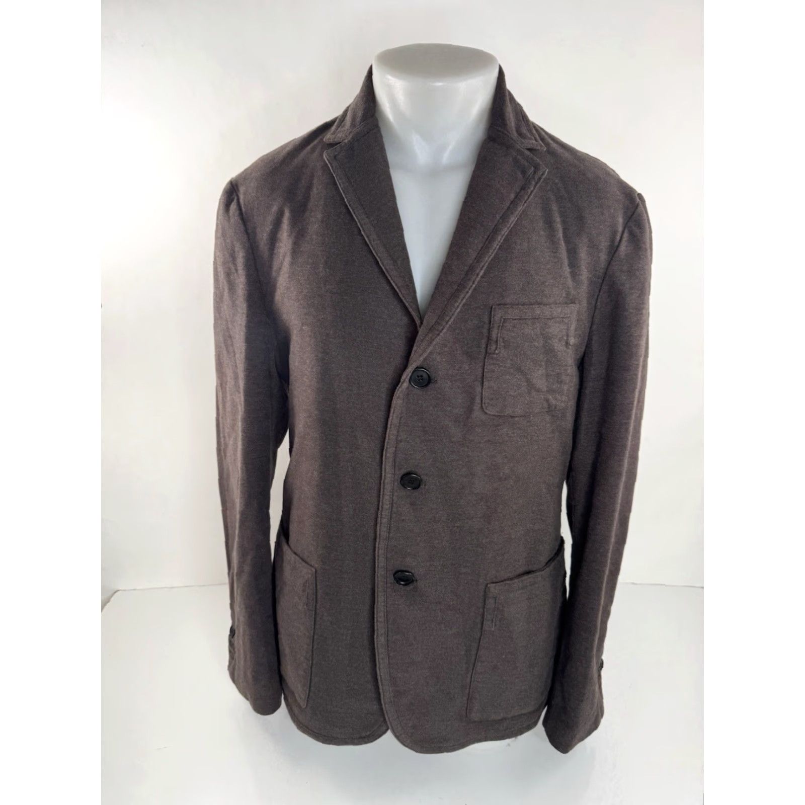 John Varvatos John Varvatos Blazer Jacket - Jacket - Men - Size 42 - Brown - Cotton Blend - Unstructured - EXCELLENT Size 42R - 2 Thumbnail