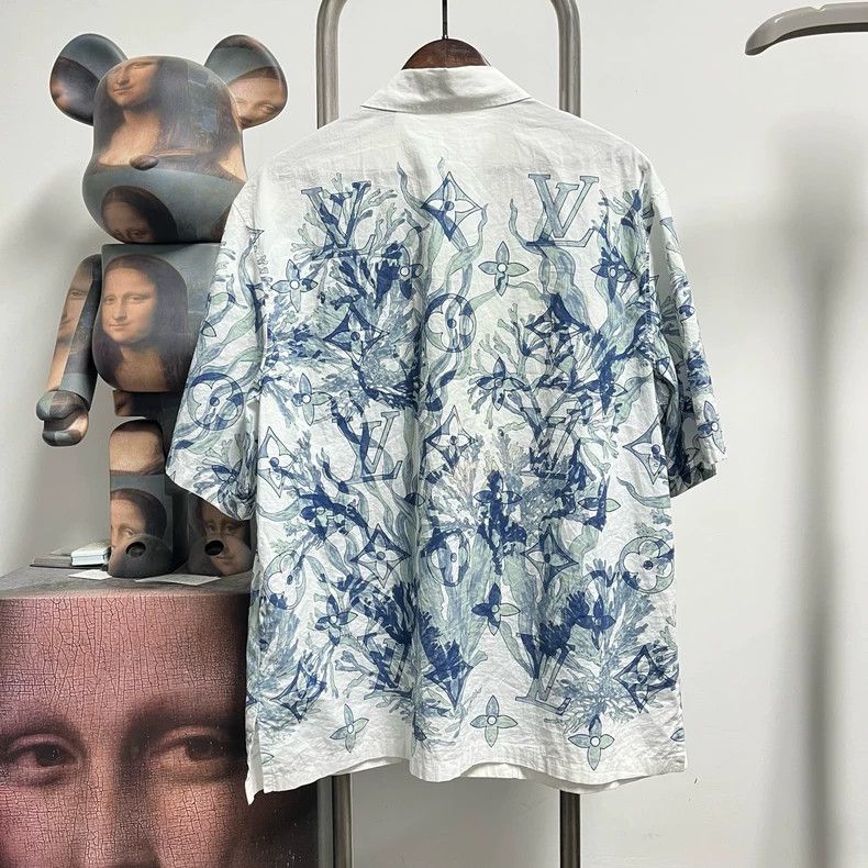 Louis Vuitton Louis Vuitton Full-print seaweed short-sleeved shirt 2504-N Size US L / EU 52-54 / 3 - 2 Thumbnail