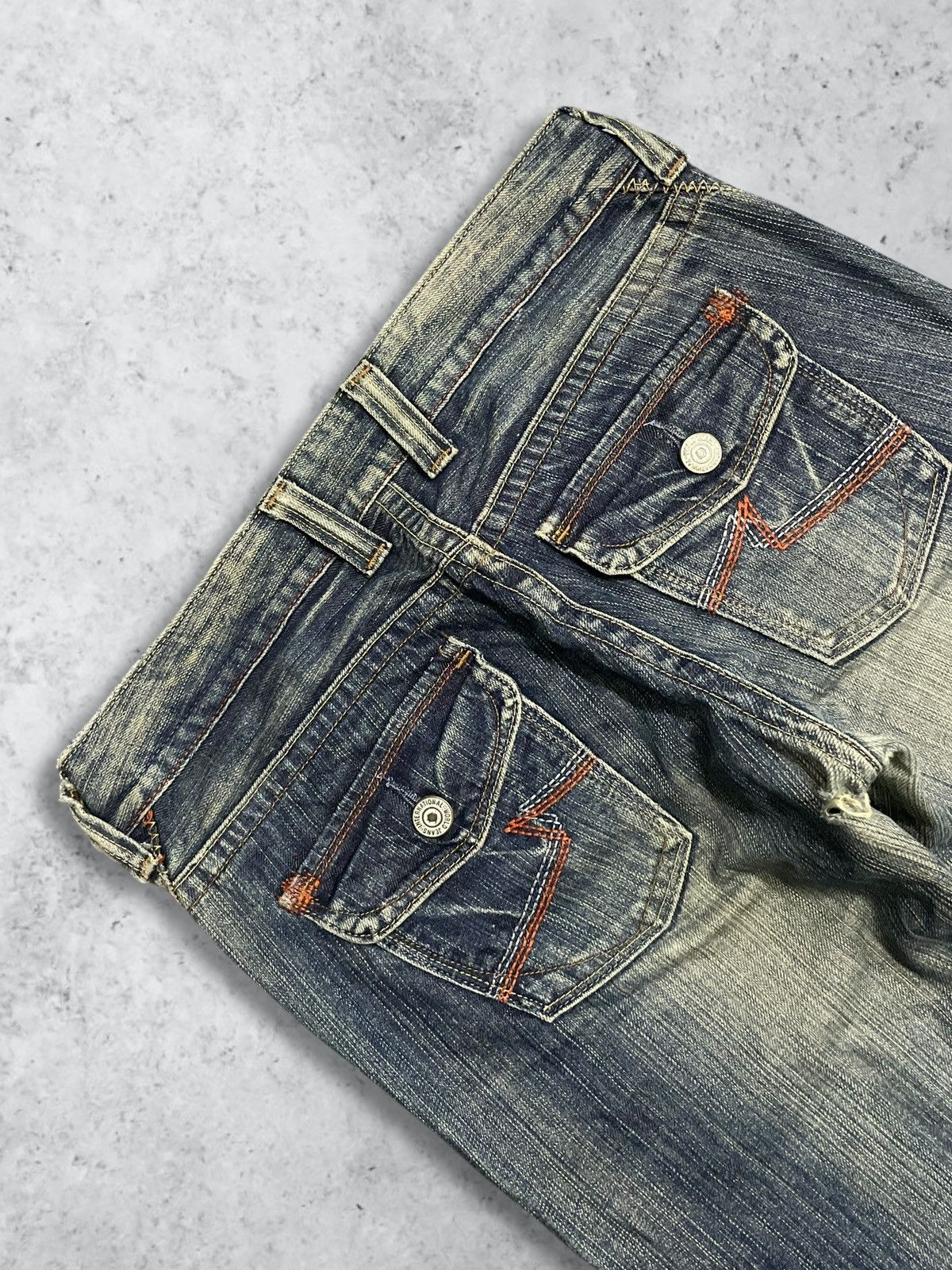 Hysteric Glamour Vintage Y2K Japanese Denim Mud Wash Womenswear Flared Jeans Size 32" / US 10 / IT 46 - 8 Thumbnail