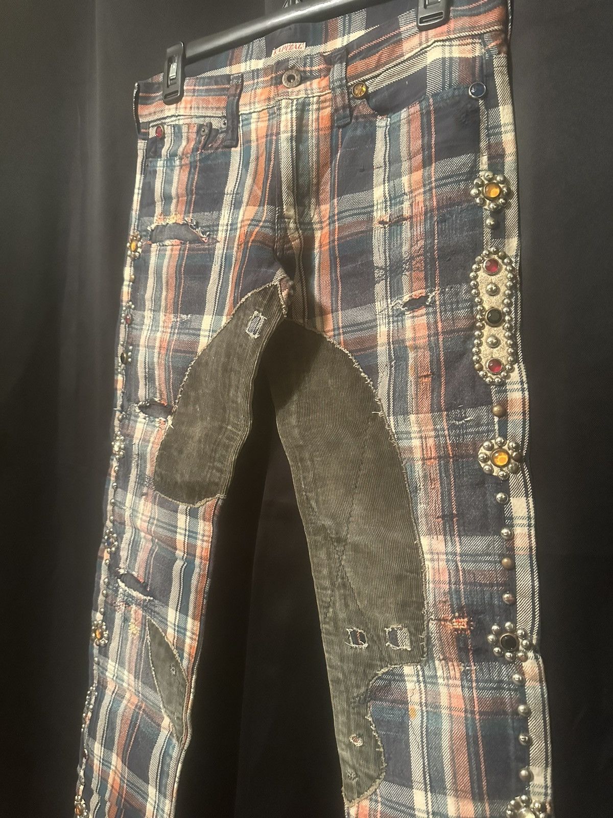 Kapital × Kapital Kountry Kapital S/S14 “ Sailor Ninja “ Plaid Gemstone Pant Size US 28 / EU 44 - 2 Thumbnail