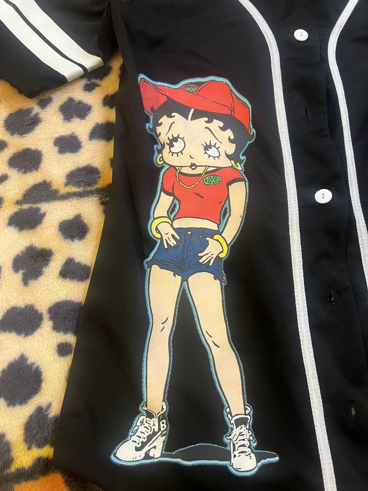 MLB Y2K cute Betty Boop Baseball Jersey Size M / US 6-8 / IT 42-44 - 3 Thumbnail