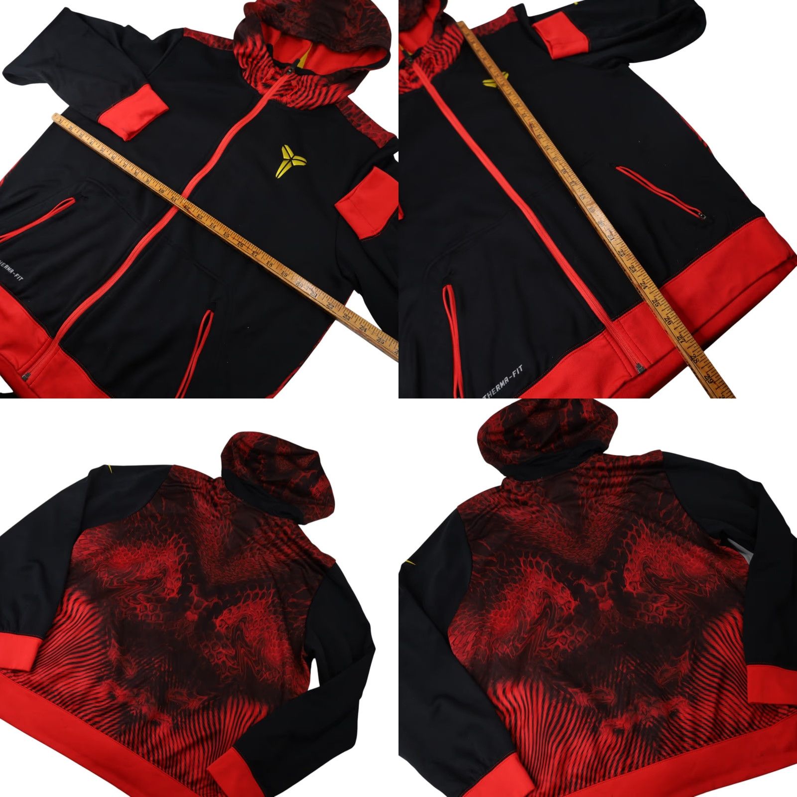 Nike VINTAGE Nike Kobe Bryant Snake Print Hoodie Mens Large Black Hoodie Size US L / EU 52-54 / 3 - 8 Thumbnail