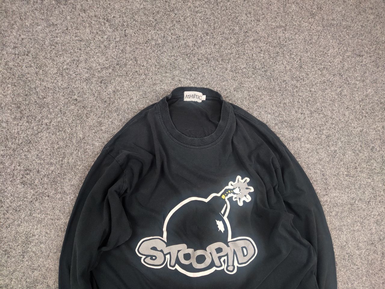 Vintage Stoopid Skater Skateboard Vintage Bomb Long Sleeve Tshirt Size US L / EU 52-54 / 3 - 4 Thumbnail