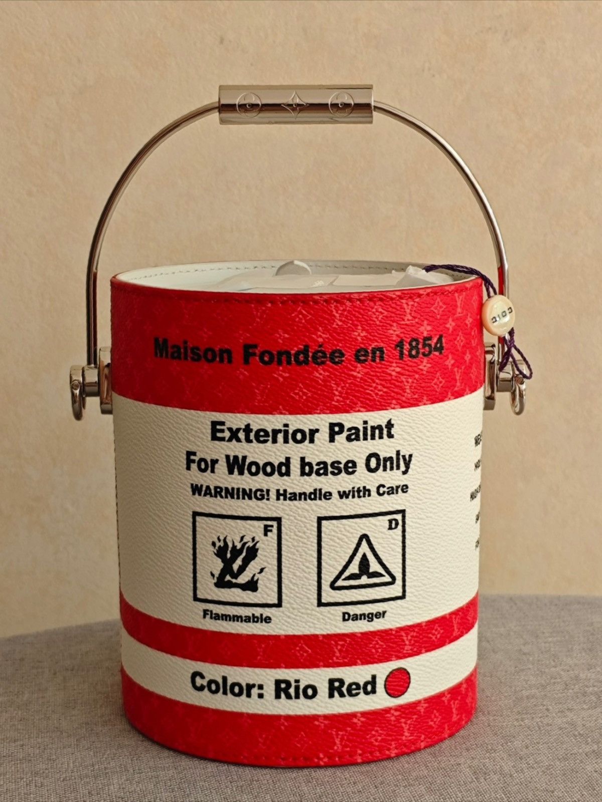 Louis Vuitton Louis Vuitton Red White Paint Can Monogram Bag Size ONE SIZE - 2 Thumbnail