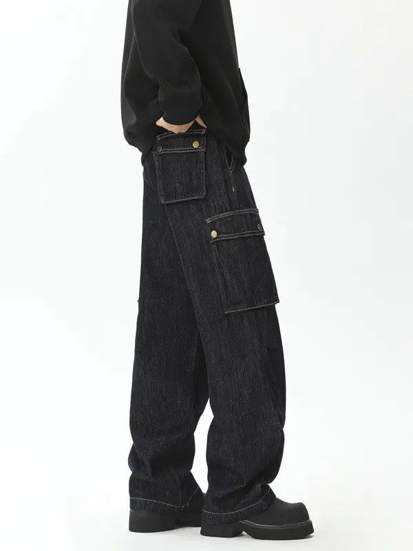 Japanese Brand × Jean Retro loose straight pocket jeans Size US 32 / EU 48 - 4 Thumbnail