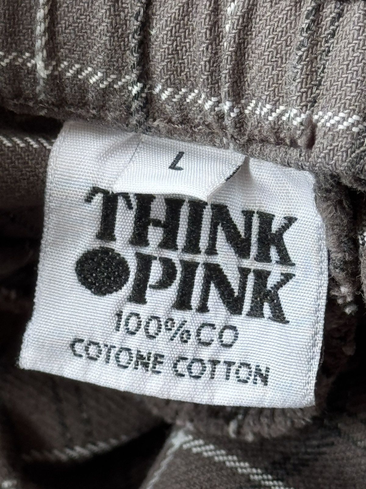 Japanese Brand Vintage Think Pink Climbing Checkered Patchwork Cotton Pants Size US 34 / EU 50 - 10 Thumbnail