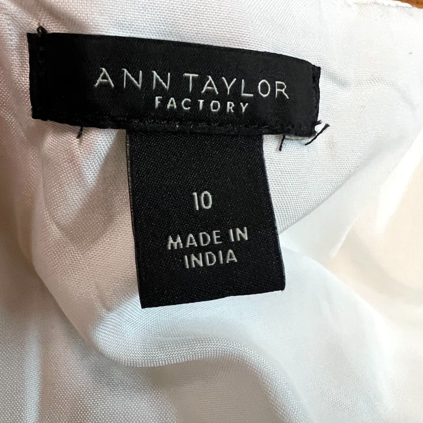 Ann Taylor Ann Taylor Factory Womens Flat Front Back Zip Casual White Mini Skirt Size 10 Size 32" / US 10 / IT 46 - 7 Thumbnail
