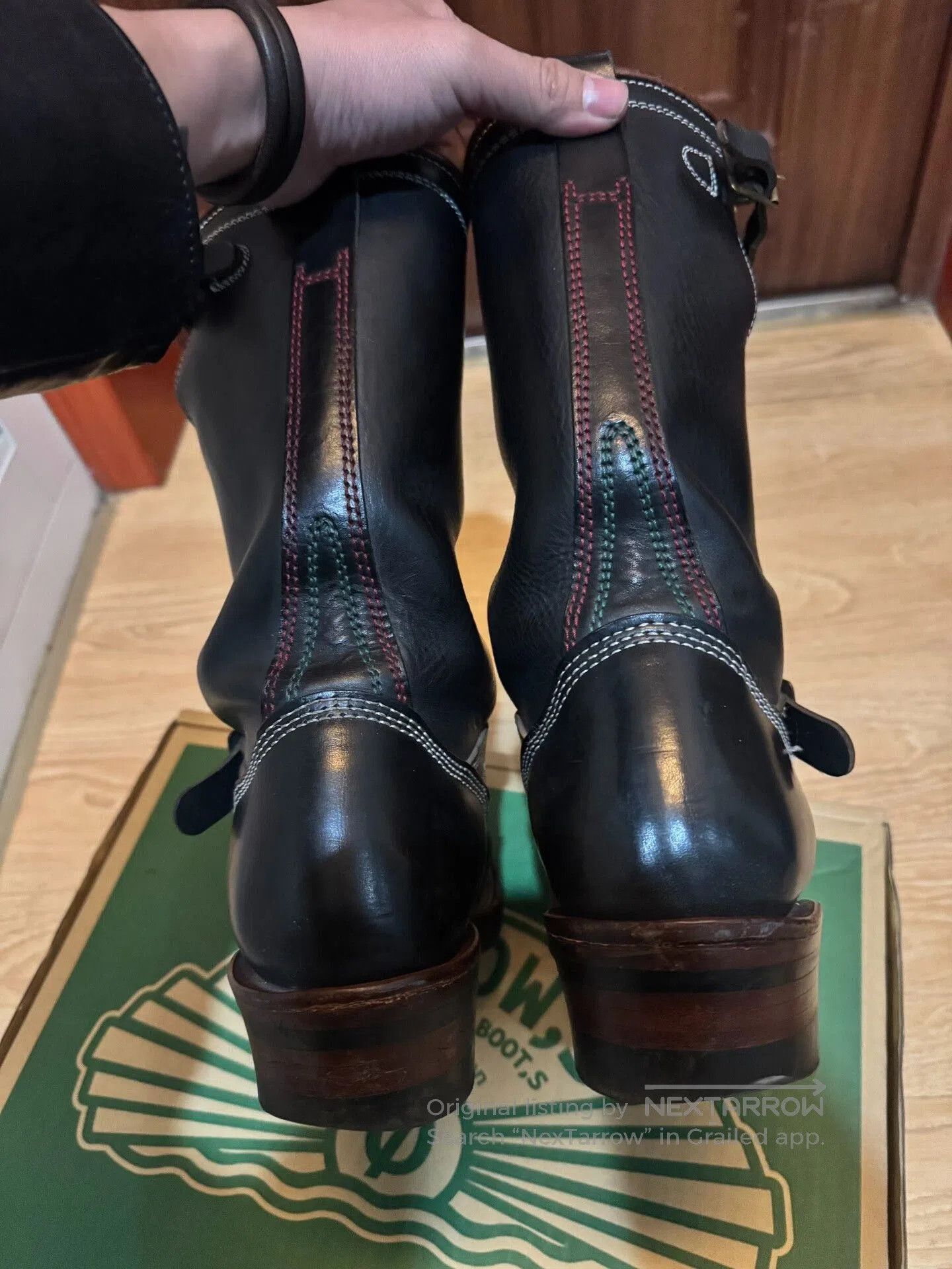 zerrows Japanese Engineer Boots with Steel Toe. Size US 8.5 / EU 41-42 - 5 Thumbnail